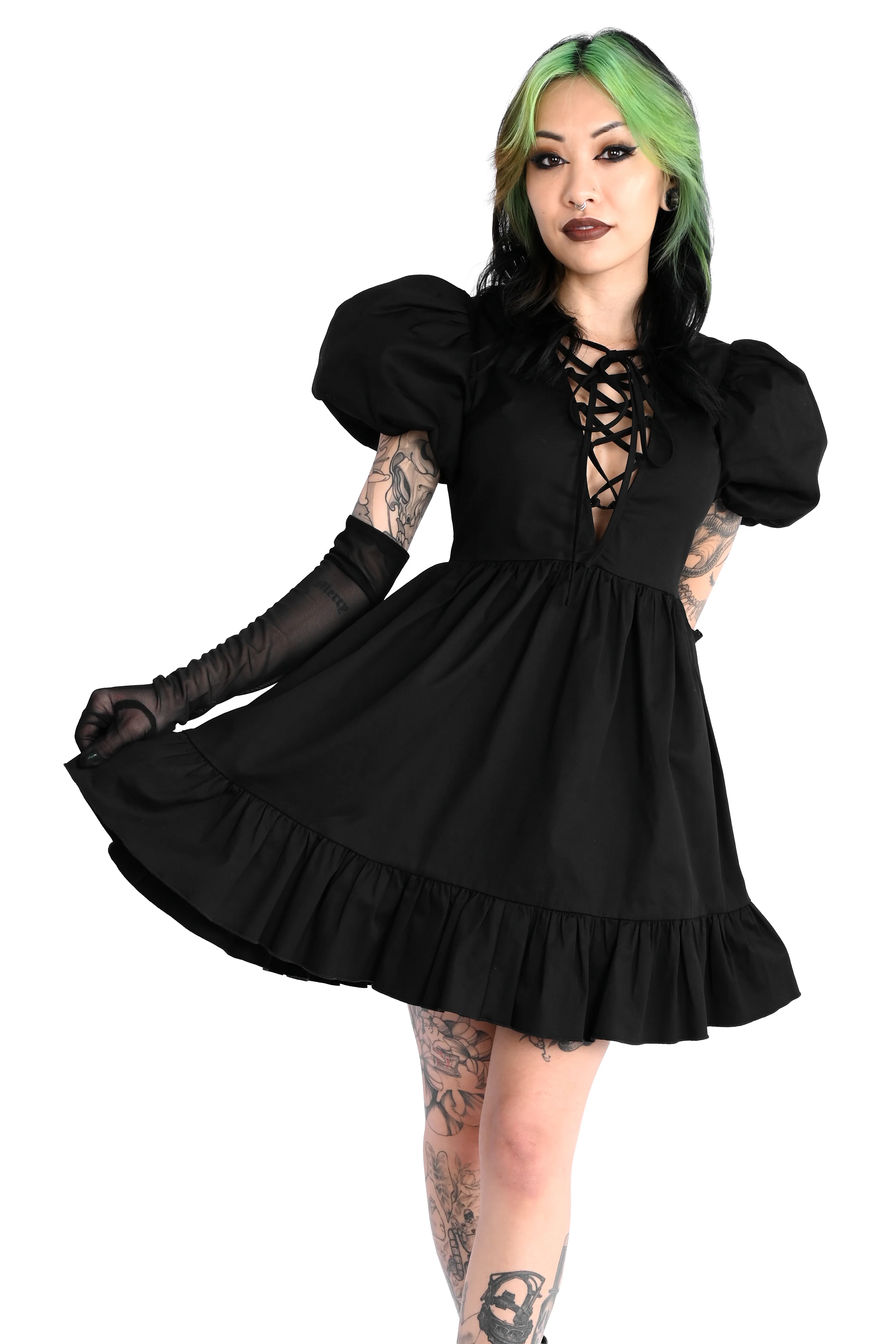 Abby Puff Sleeve Dress - No Restock! - Image 4