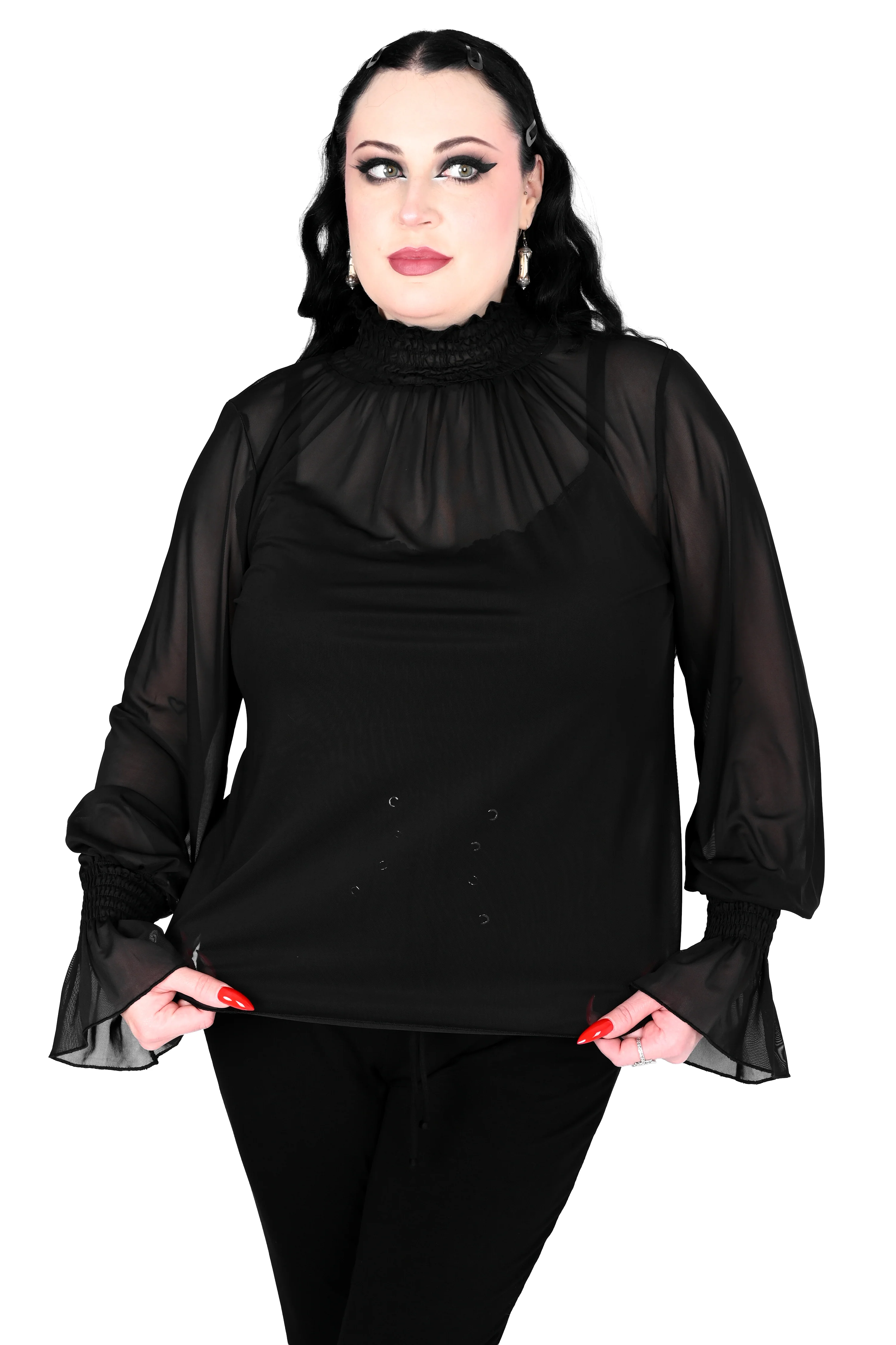 Andrea Mesh Long Sleeve Top - Image 5