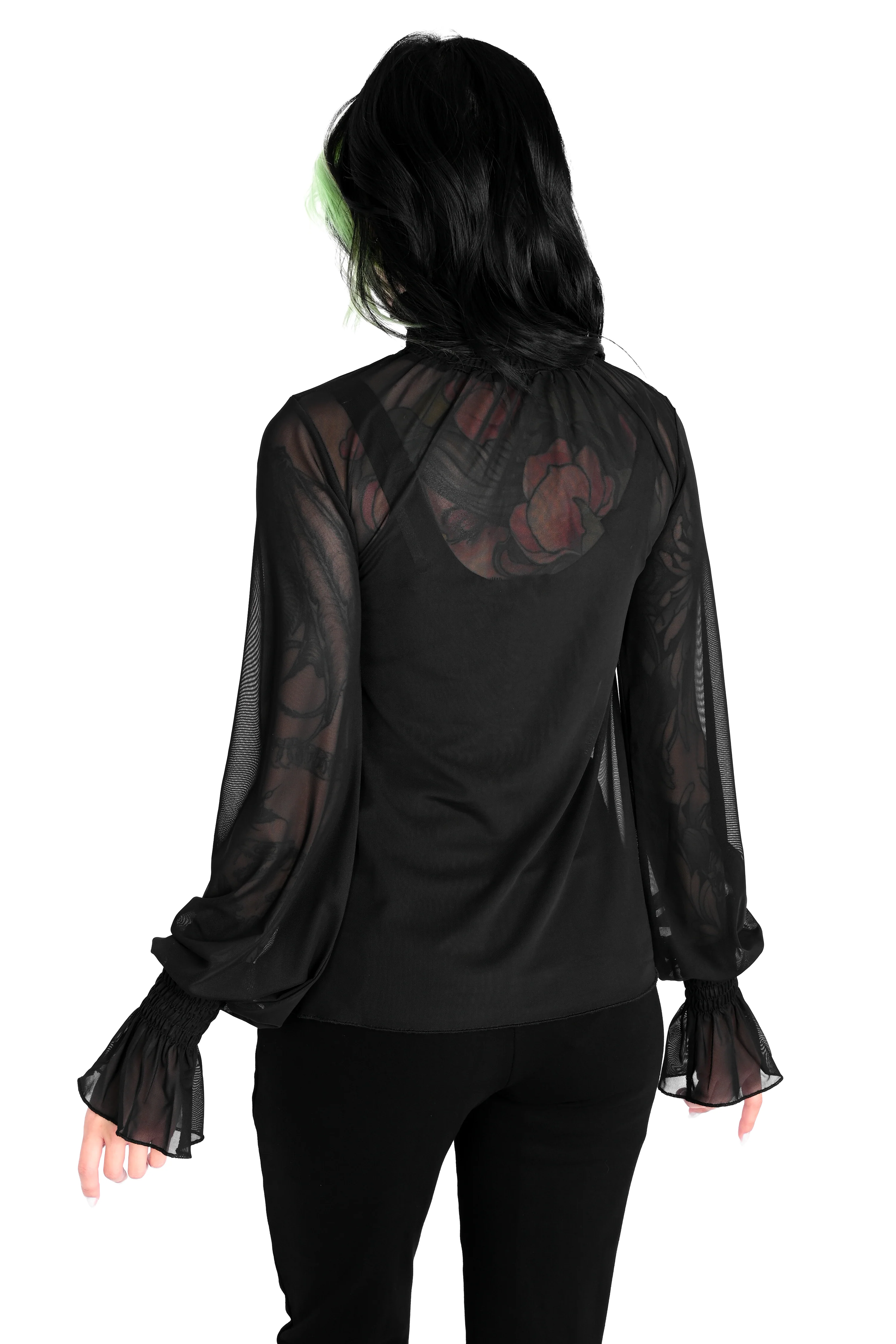 Andrea Mesh Long Sleeve Top - Image 9