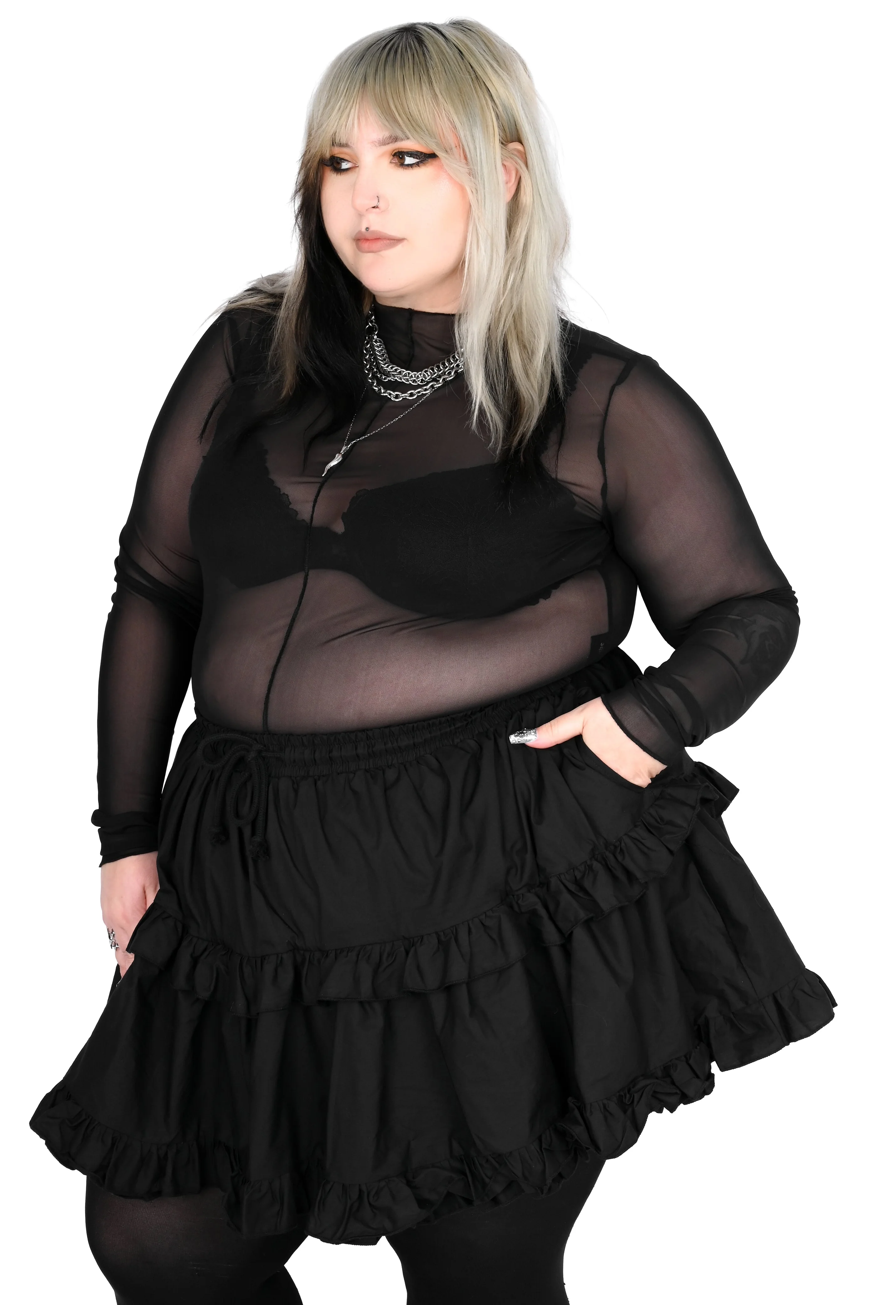 Autopsy Mesh Long Sleeve Top - Image 4