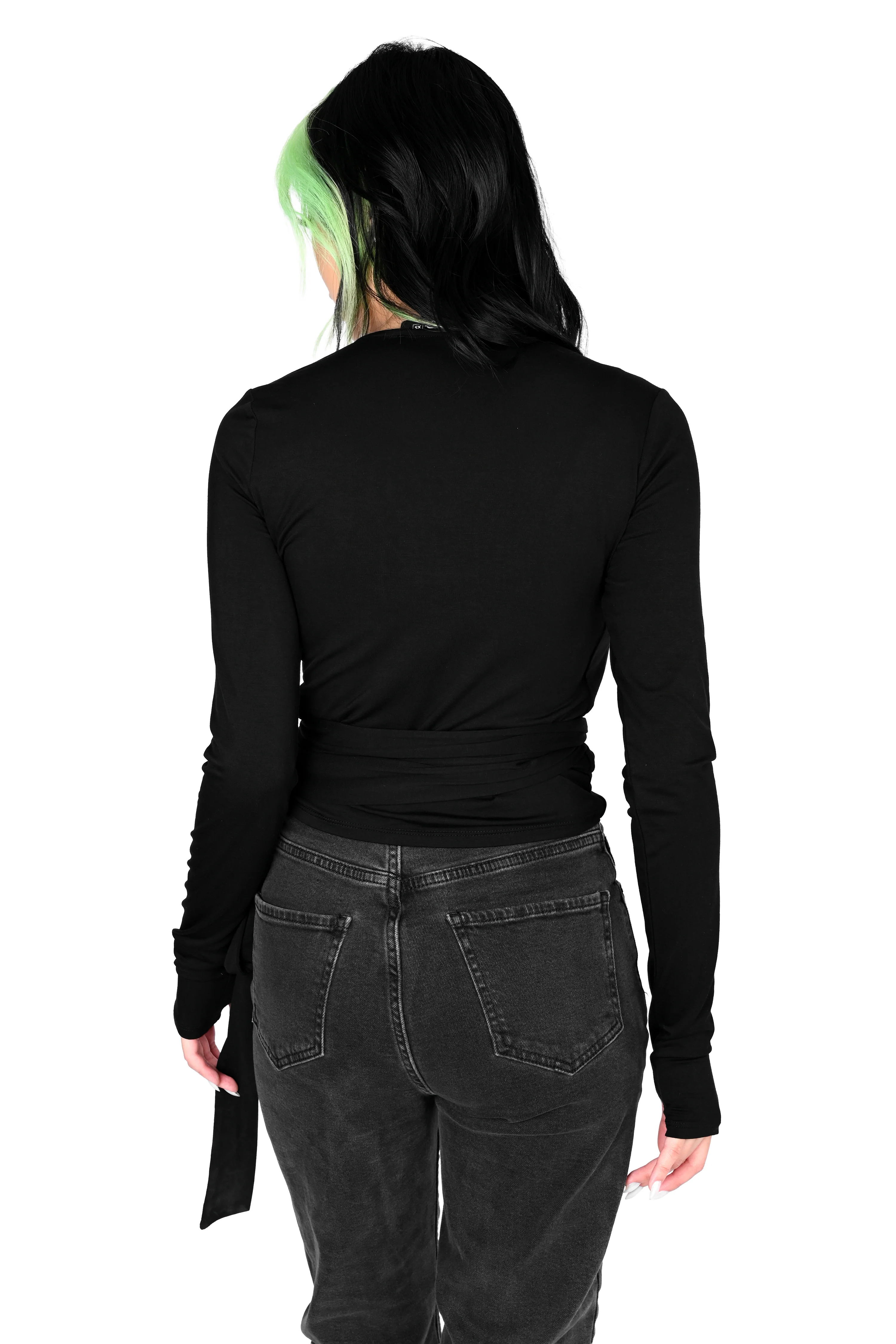 Ballet Wrap Long Sleeve Top - Image 7