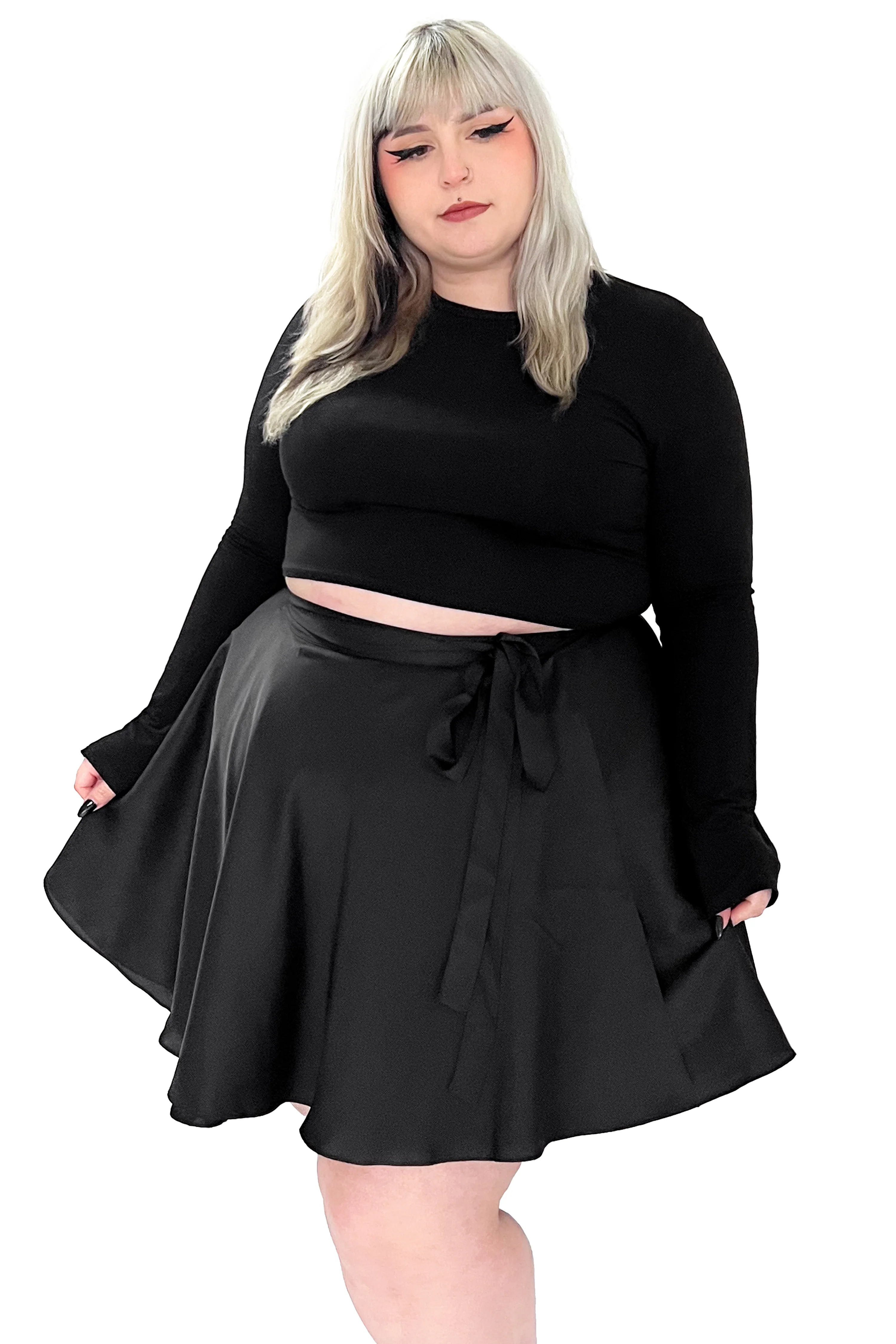 Satin Ballet Wrap Skirt - No Restock! - Image 6
