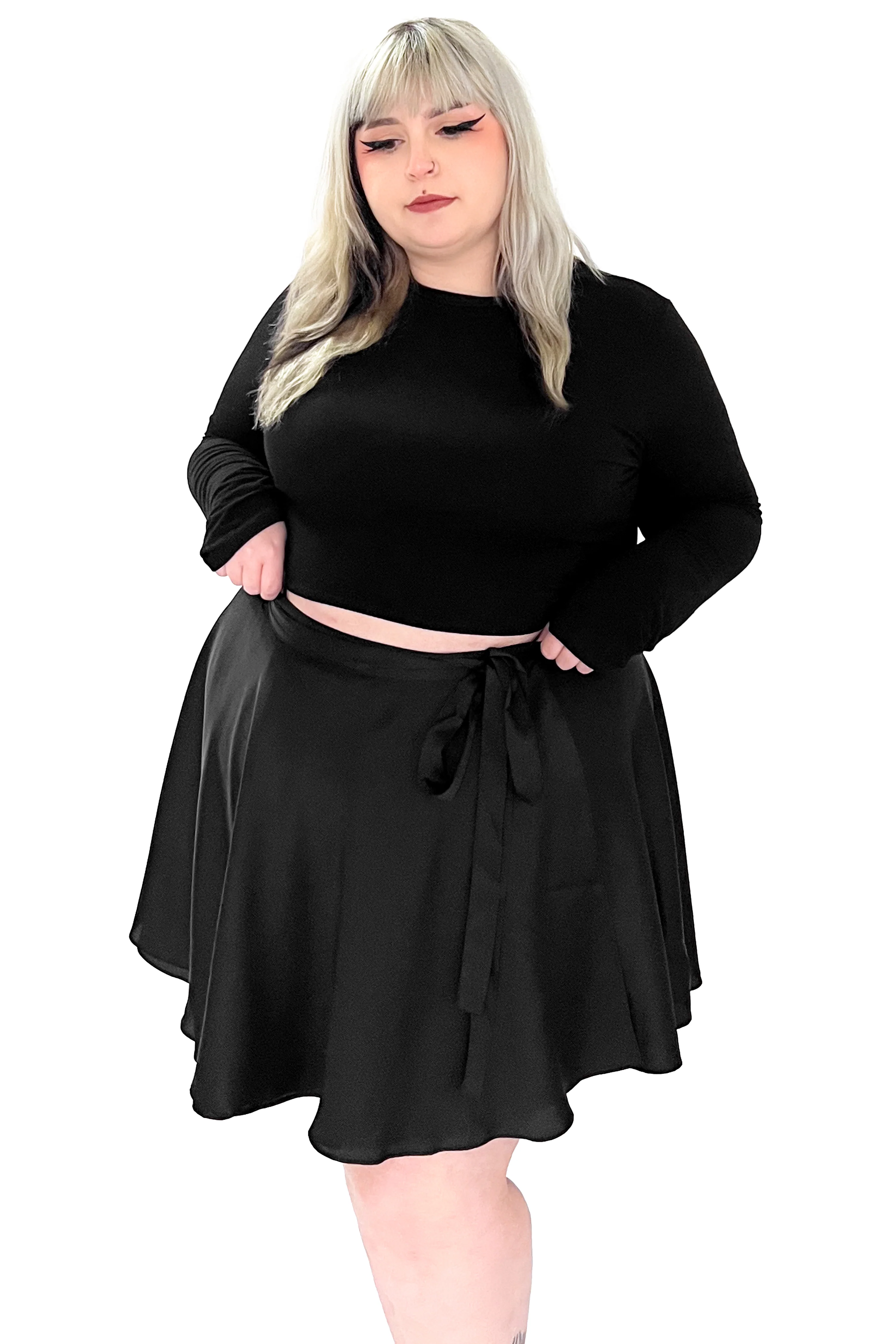 Satin Ballet Wrap Skirt - No Restock! - Image 7