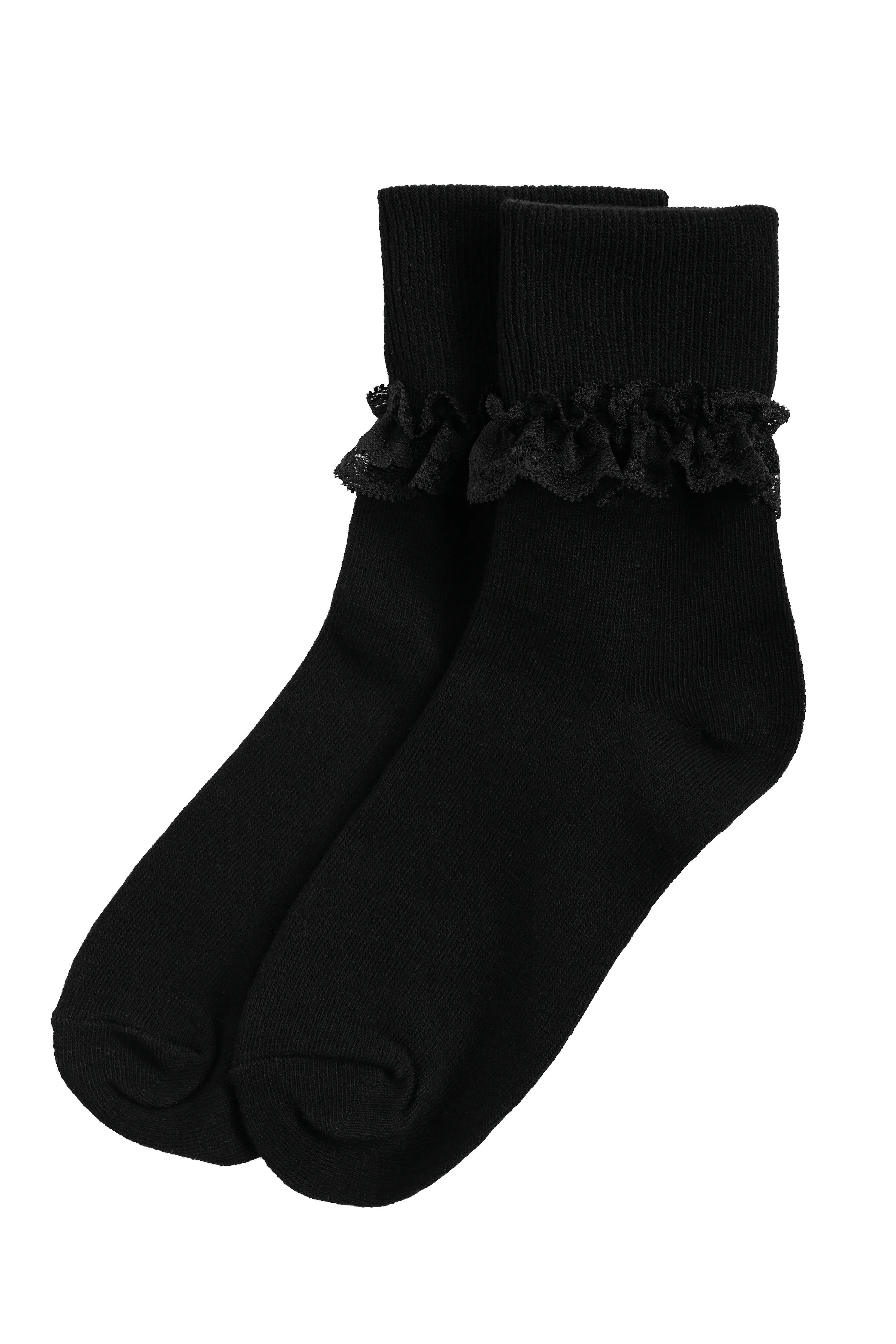 Black Lace Bobby Socks - Image 4