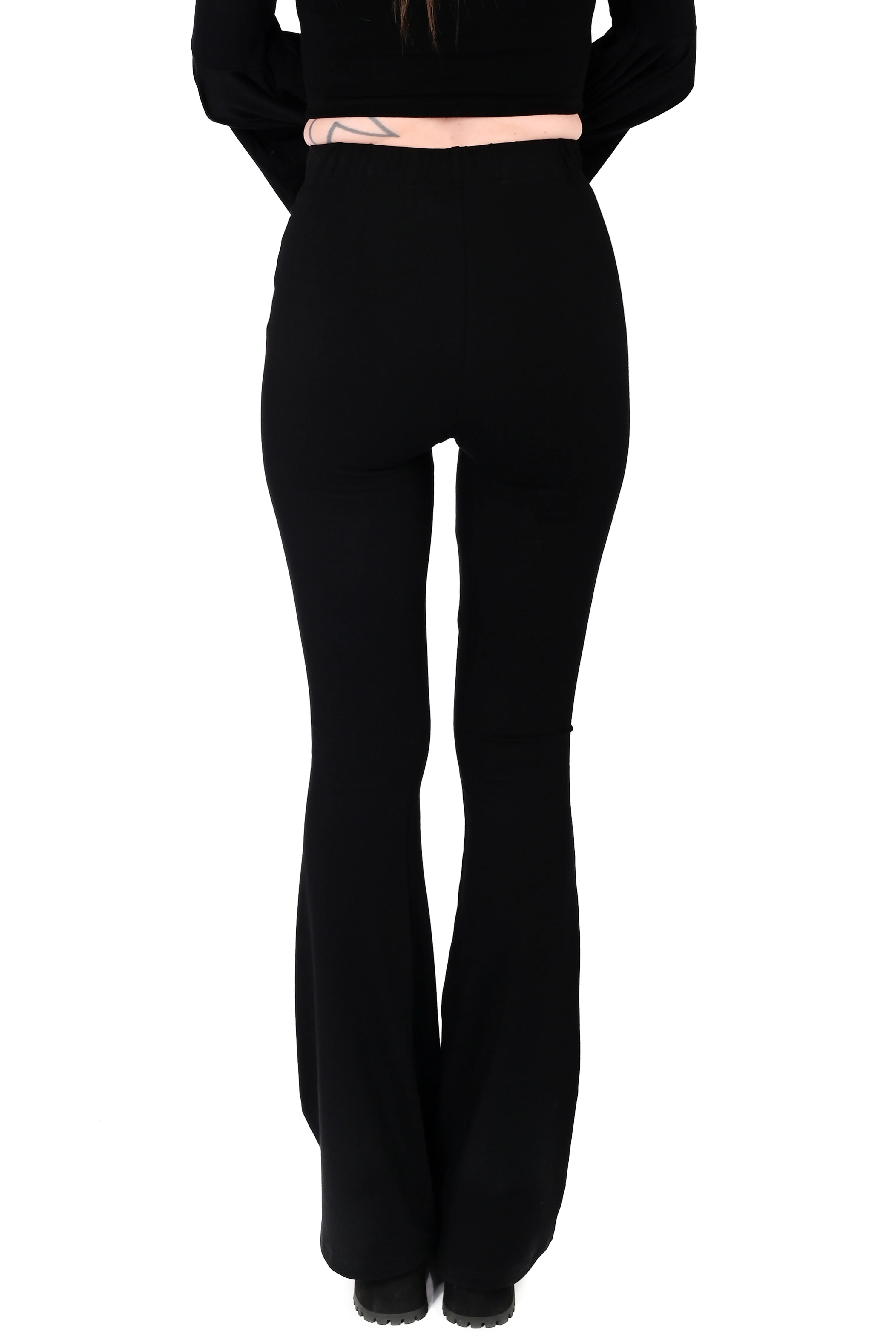 Black Seamless Flare Leggings 2.0 - Image 5
