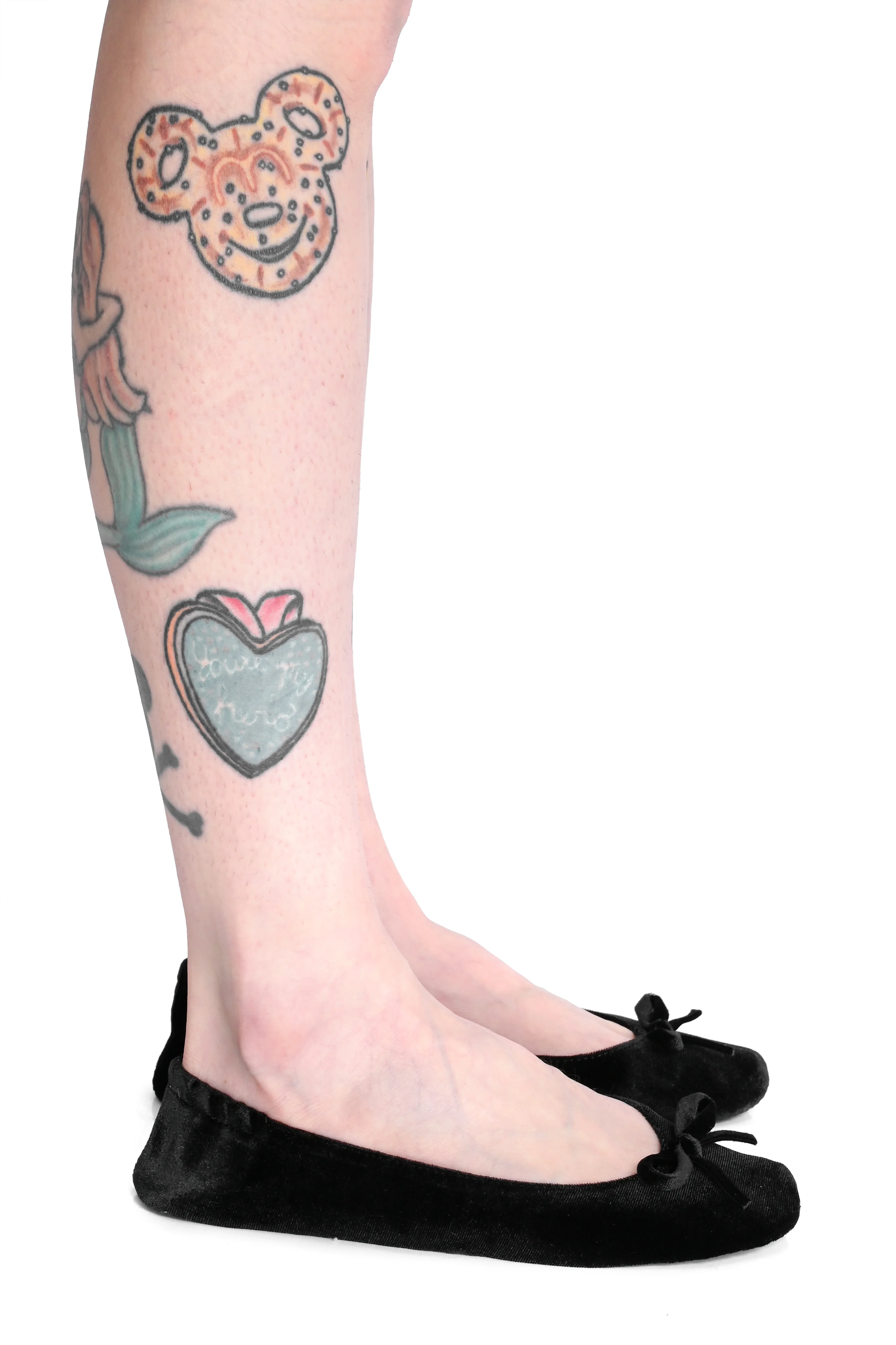 Black Velvet Folding Flats - Image 4