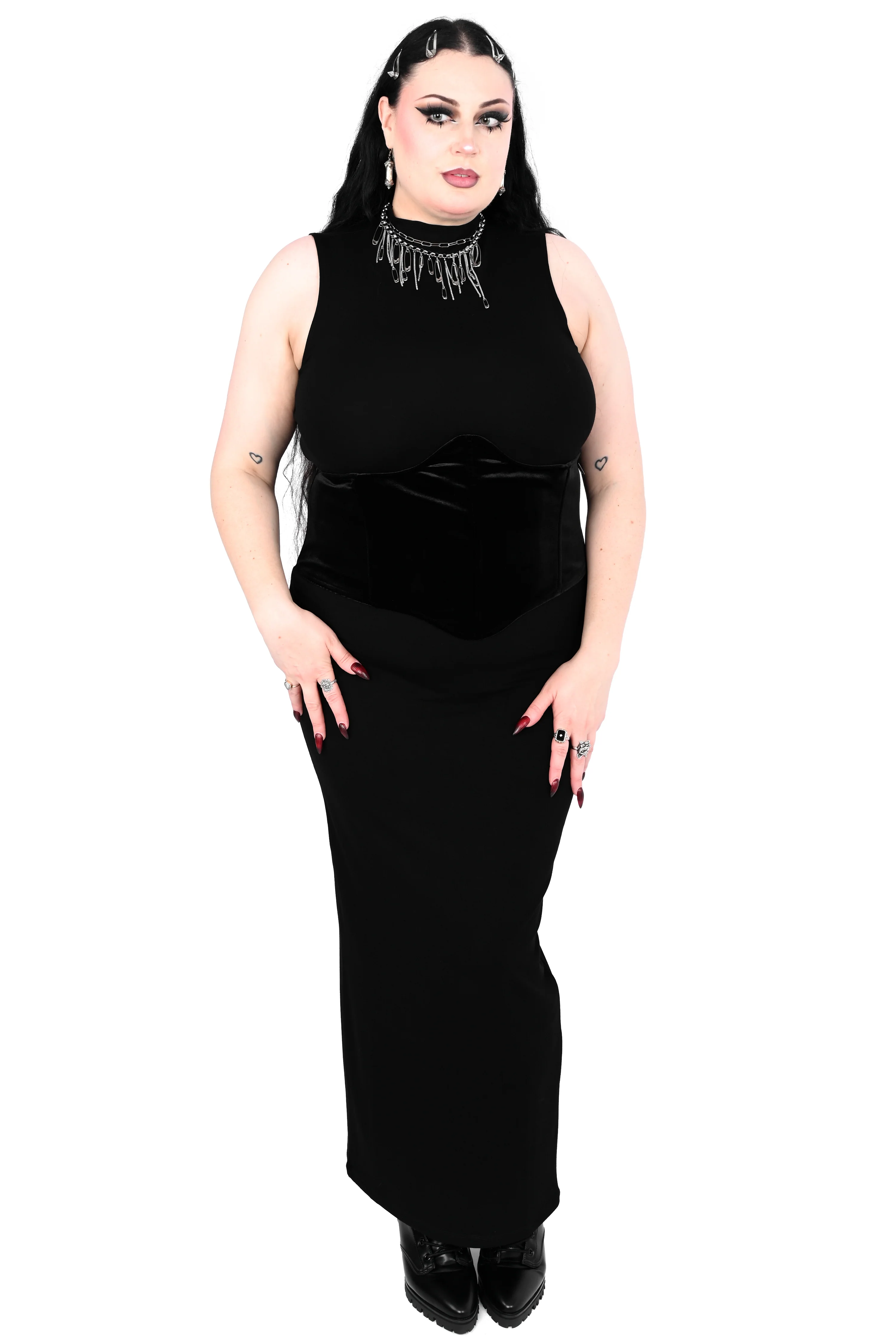 Claire High Neck Maxi Dress - XL/3XL/4XL left! - Image 3