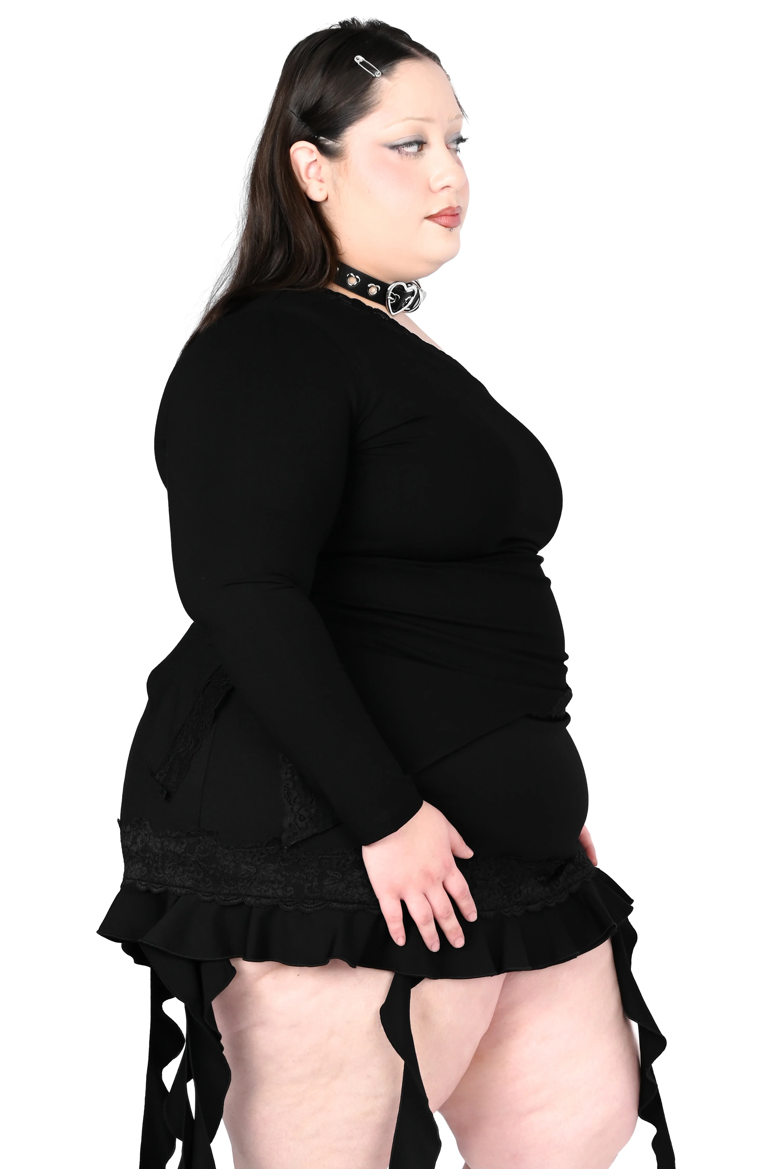 Off the Shoulder Long Sleeve Top - Image 4
