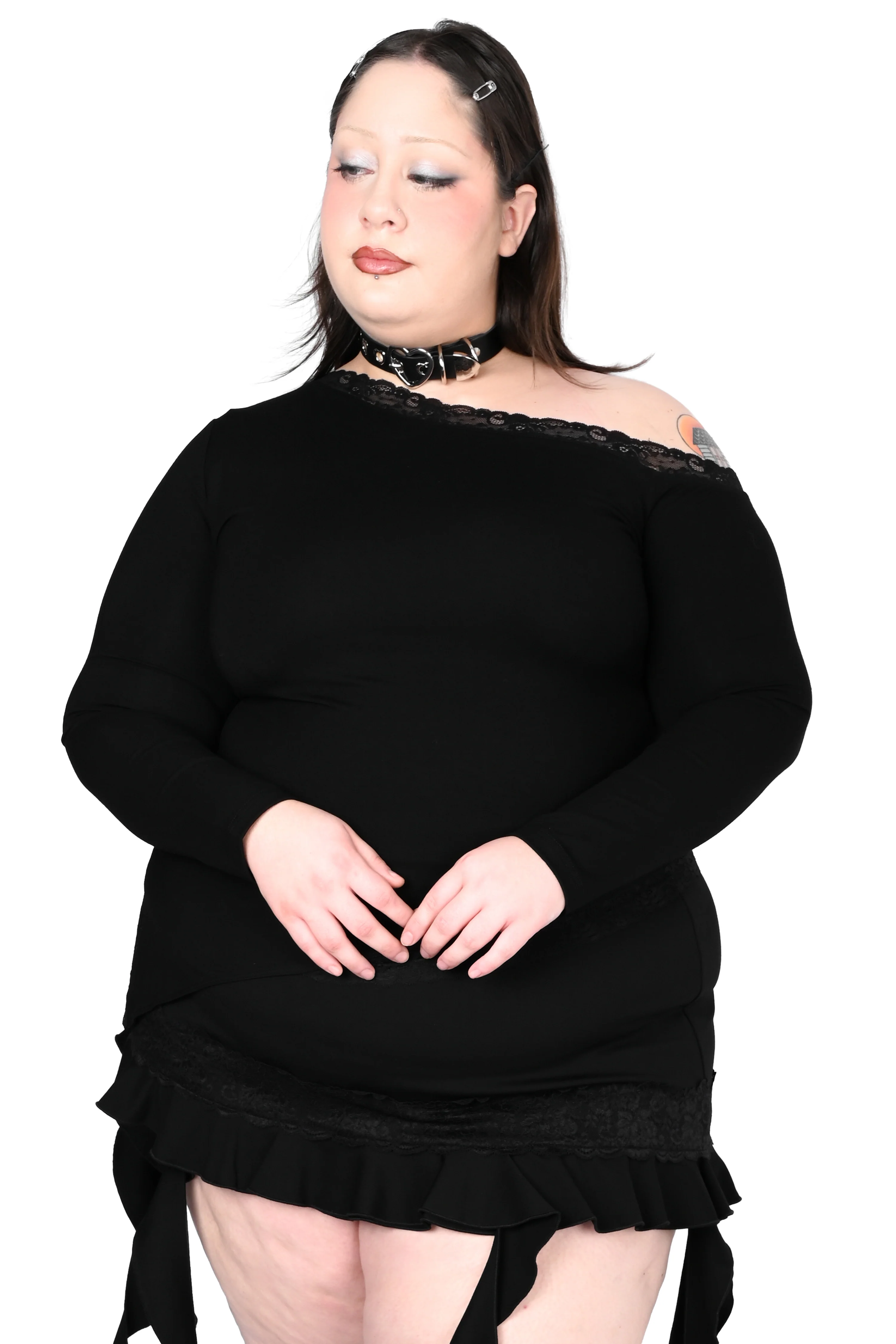 Off the Shoulder Long Sleeve Top - Image 6