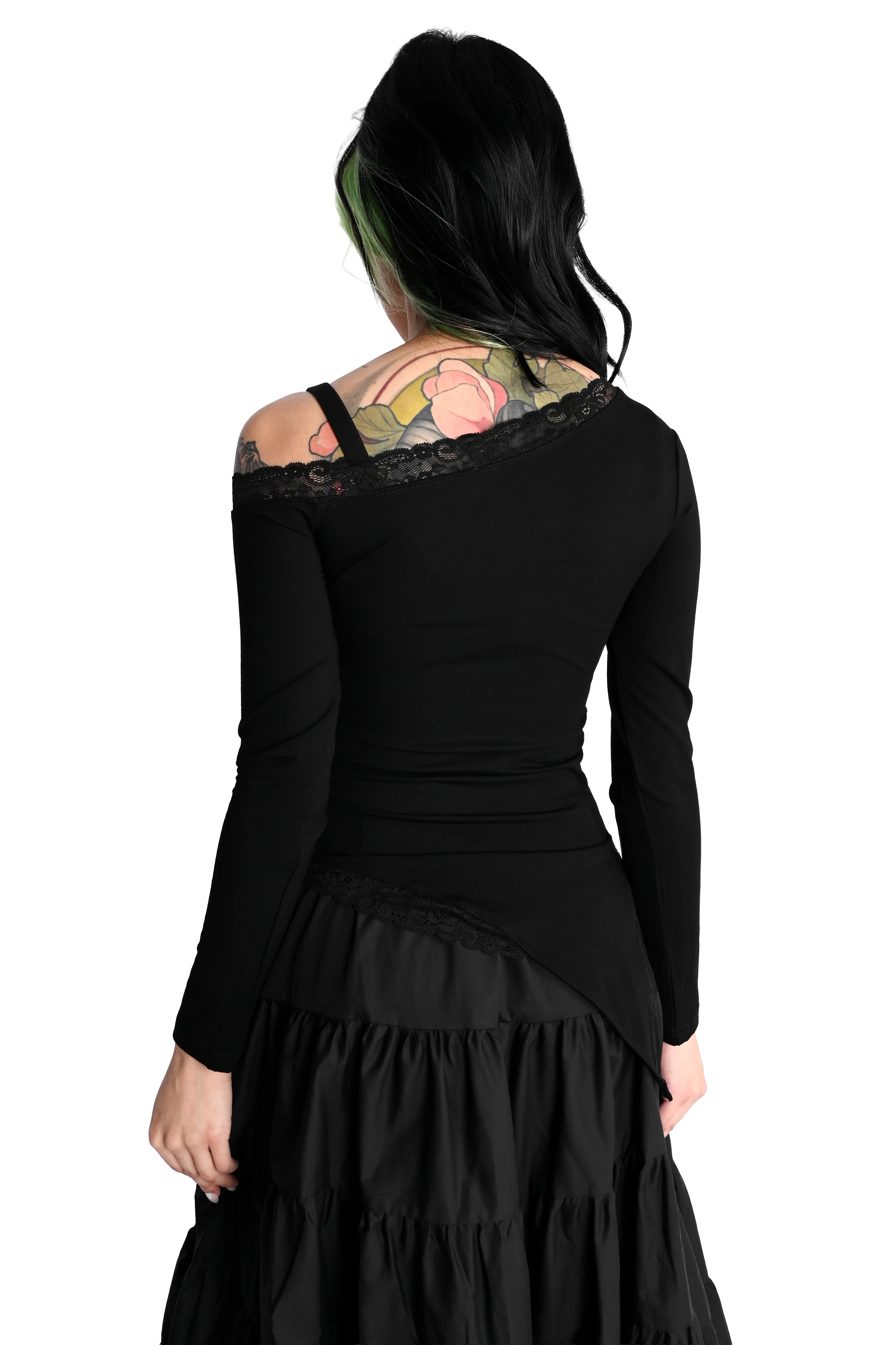 Off the Shoulder Long Sleeve Top - Image 9
