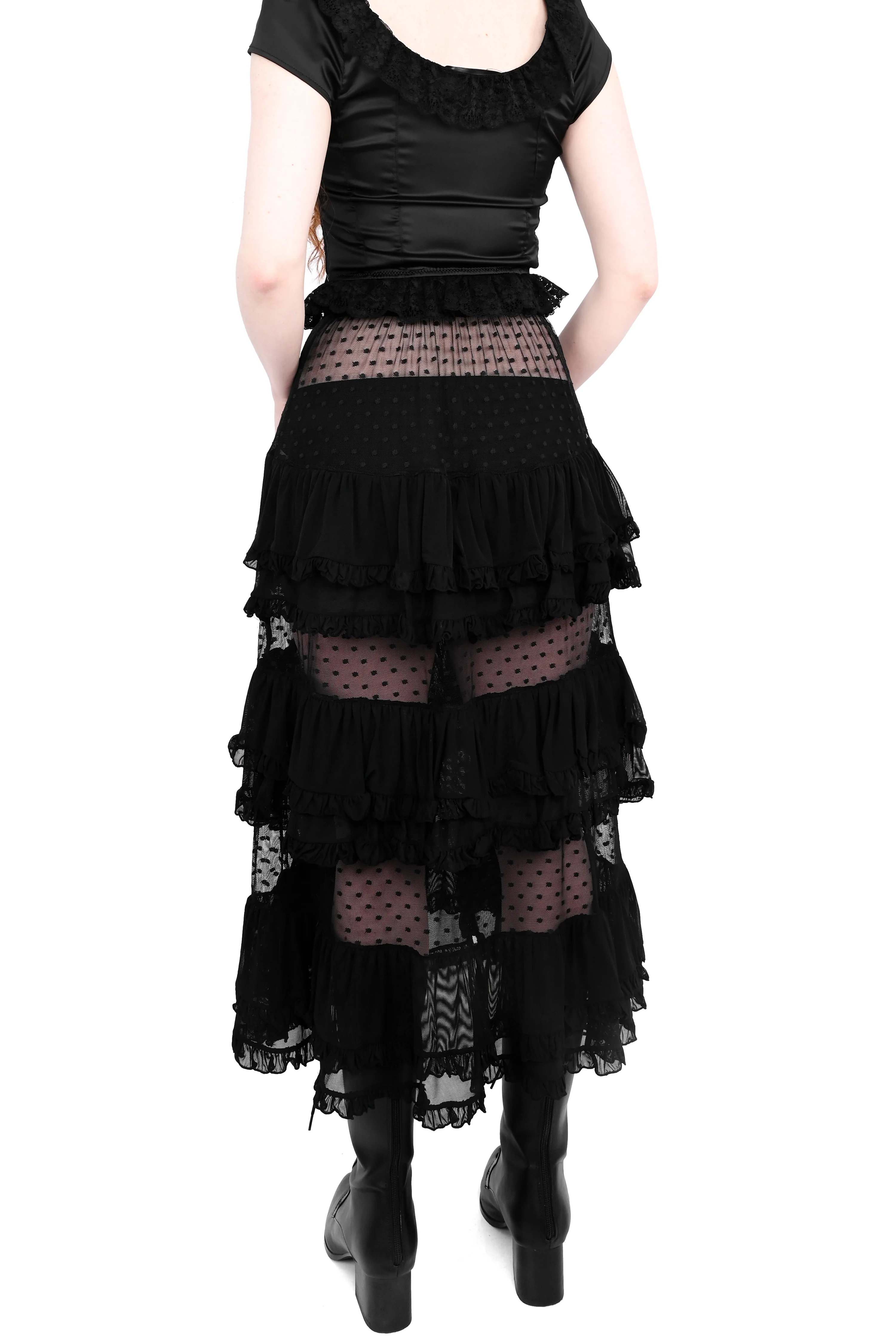 Lottie Mesh Ruffle Skirt - Image 8