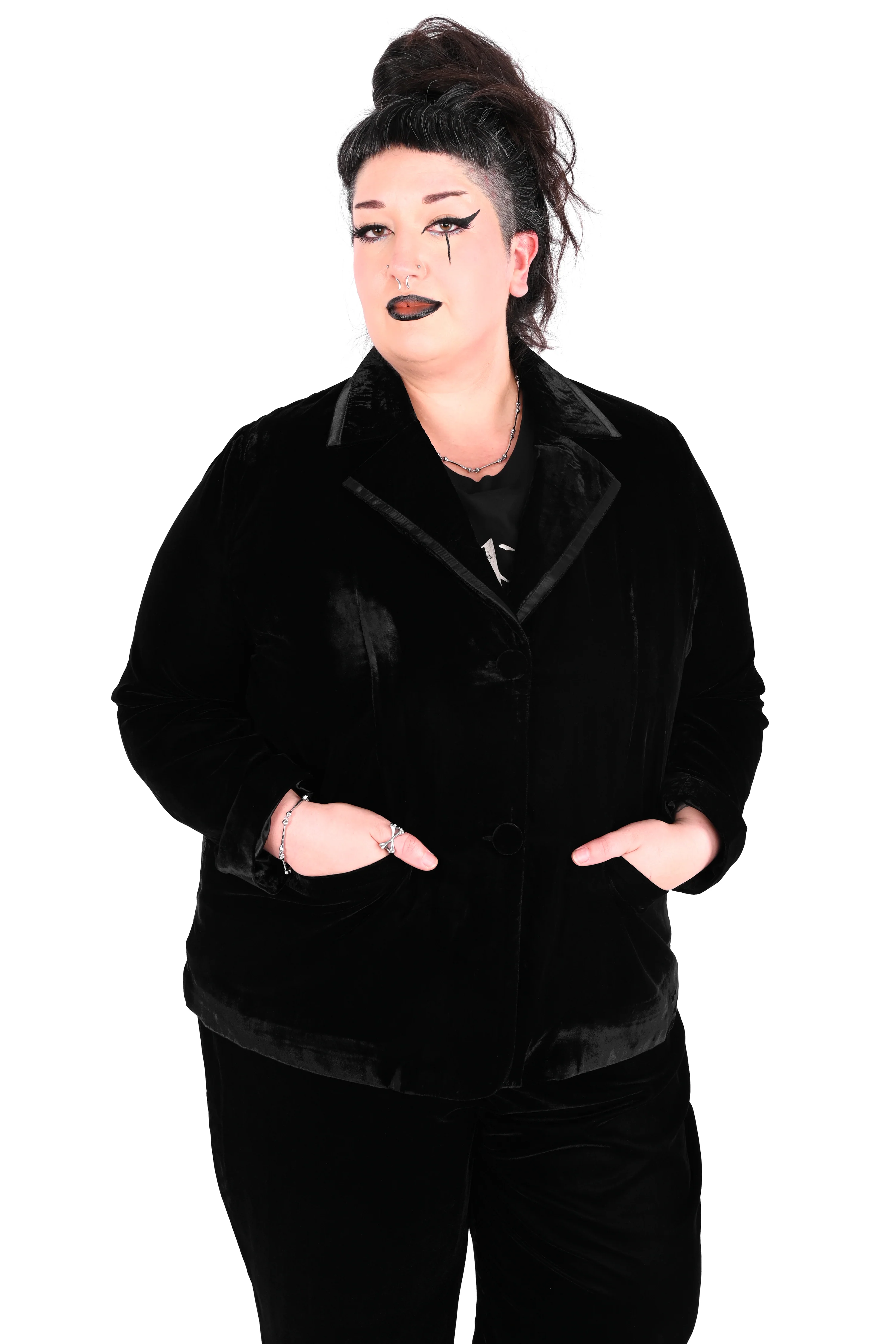 Eileen Velvet Blazer - Final Sale - Image 4