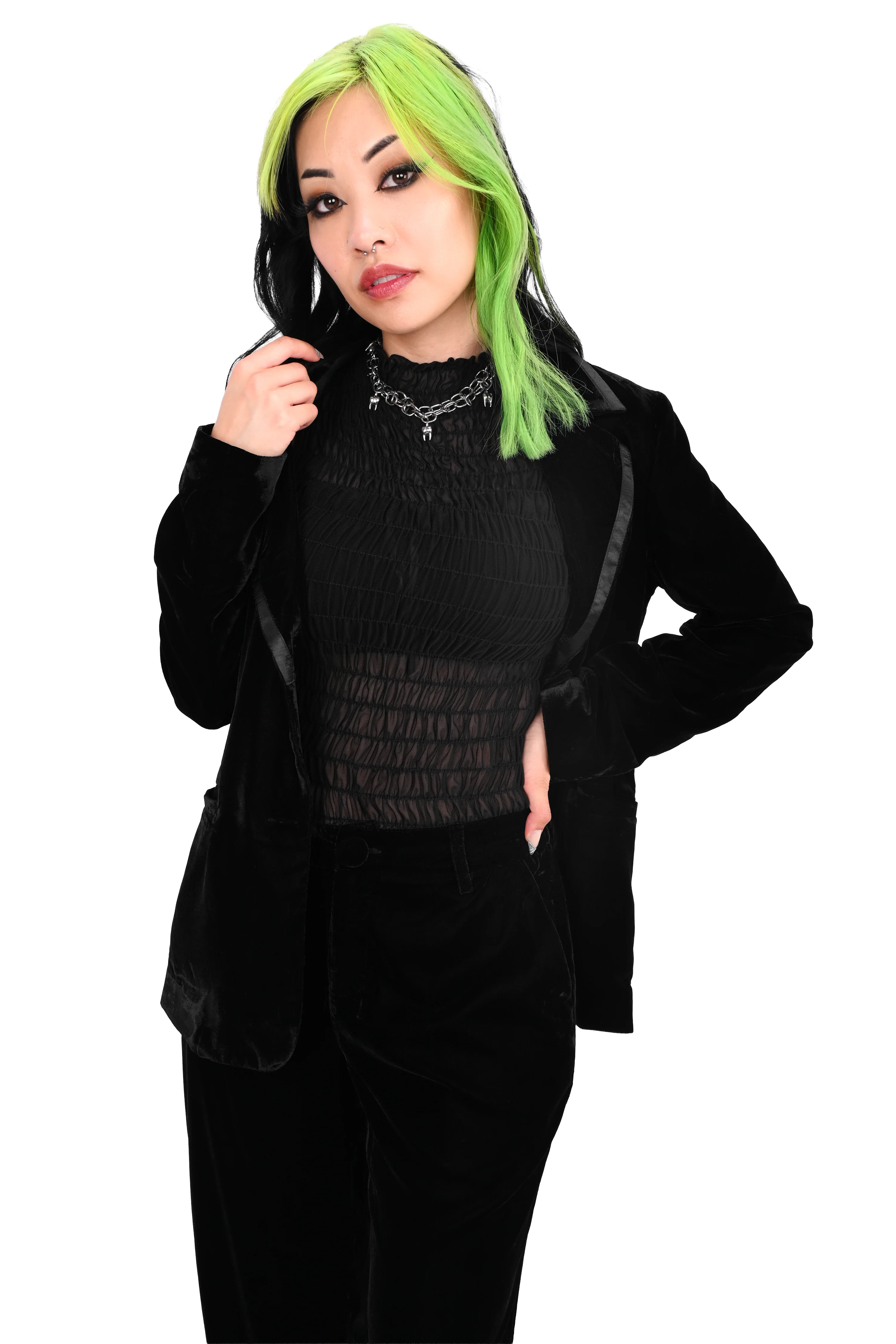 Eileen Velvet Blazer - Final Sale - Image 5