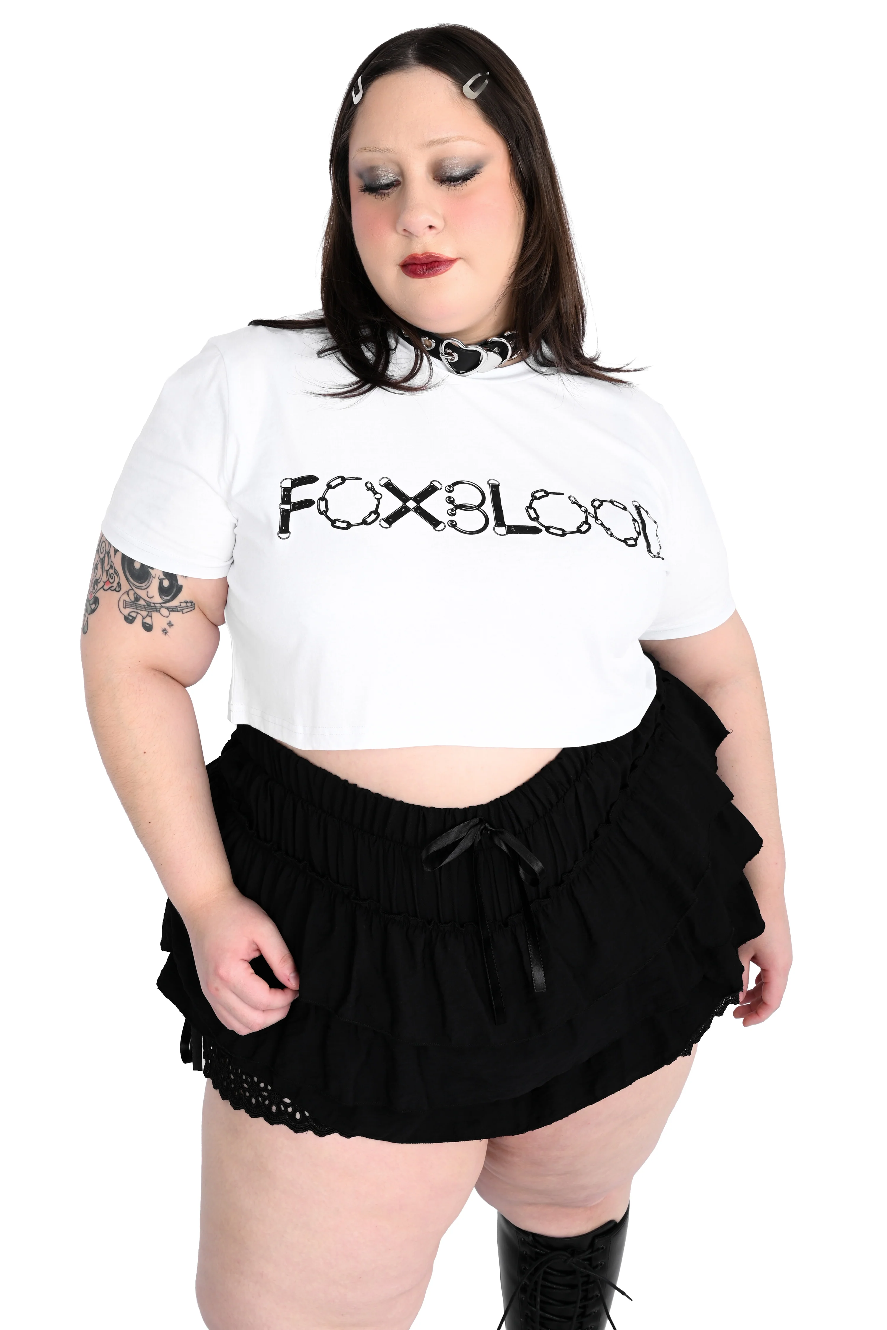 Foxblood Bondage Crop Tee - Image 4