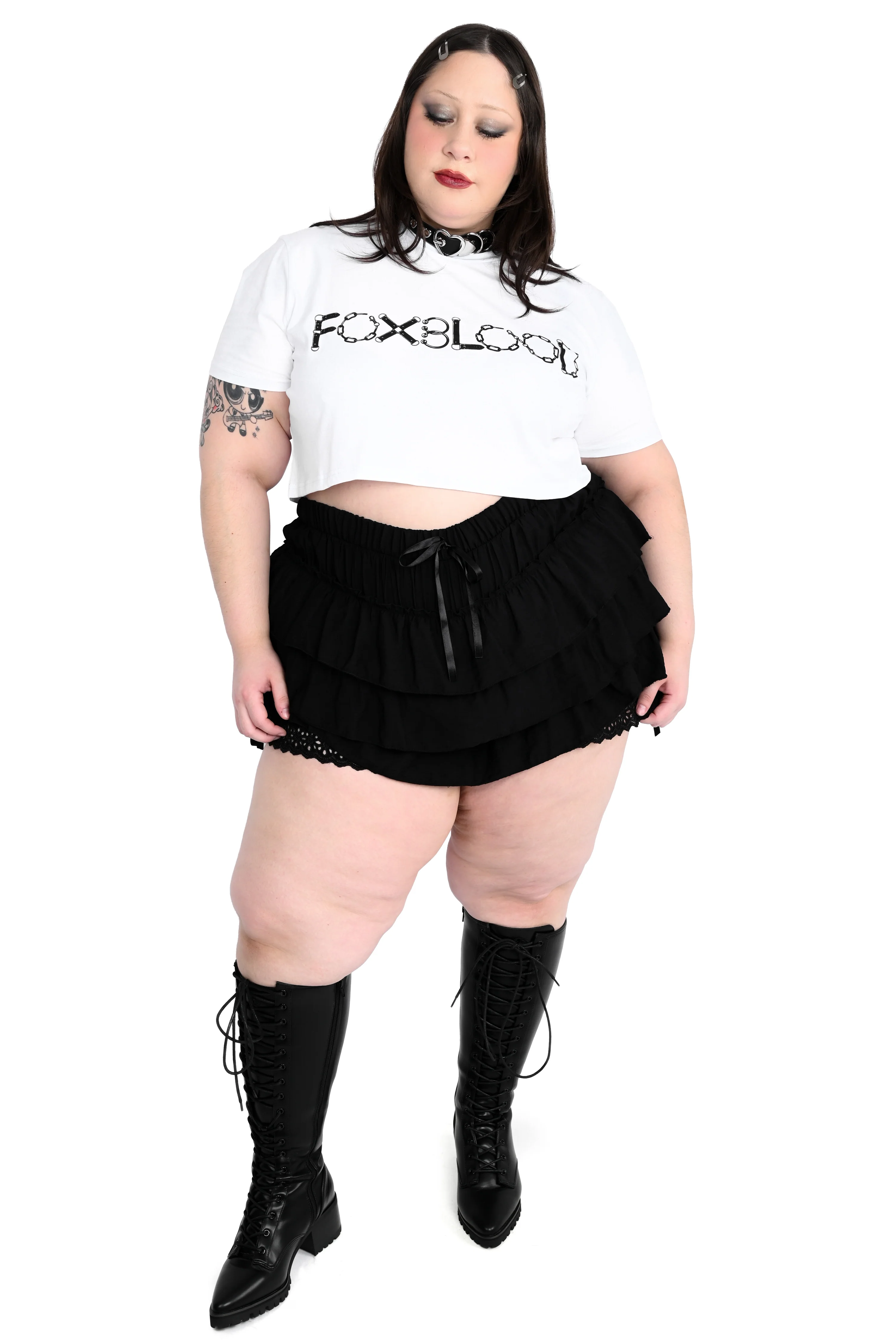 Foxblood Bondage Crop Tee - Image 6
