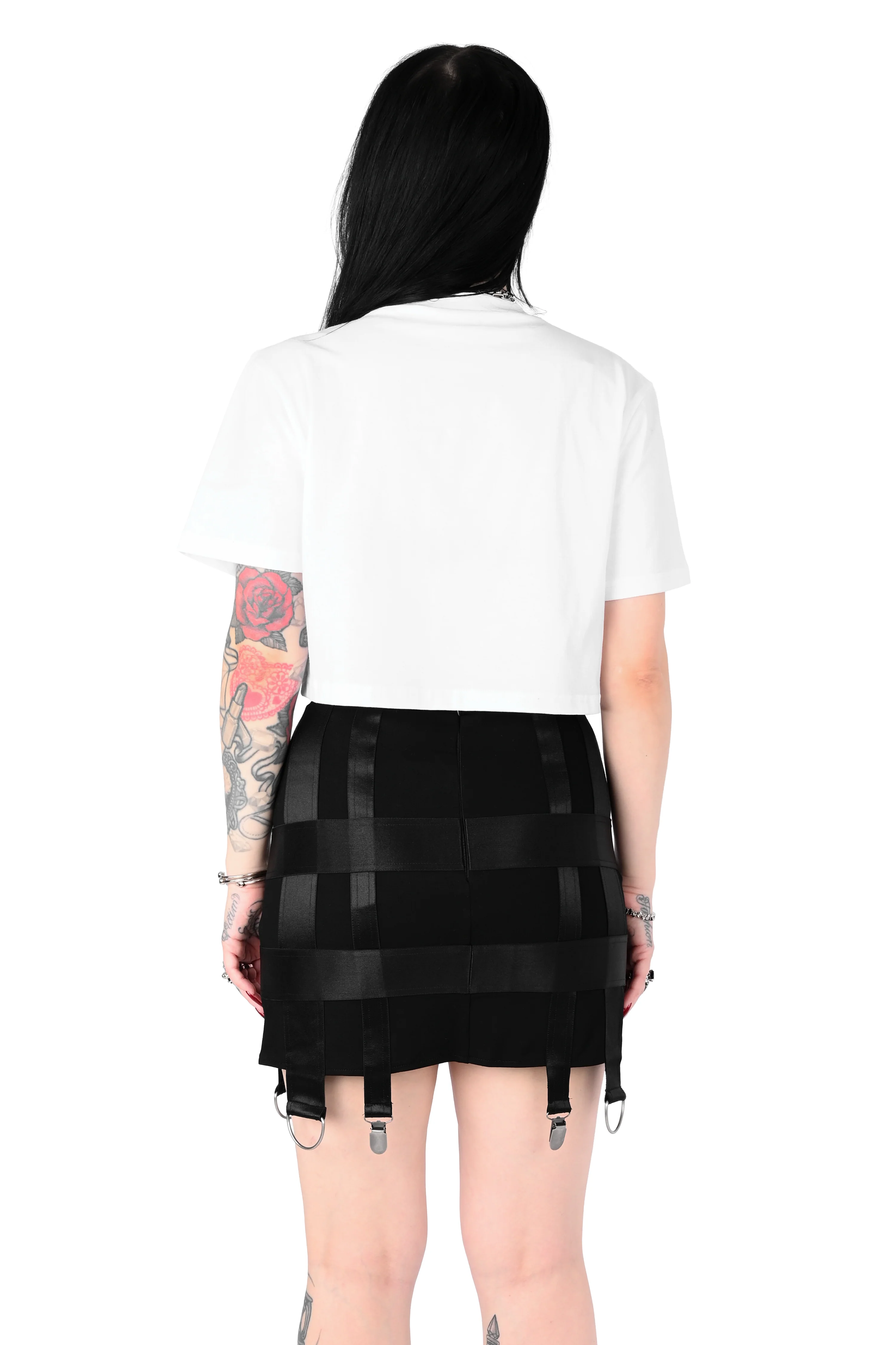 Foxblood Bondage Crop Tee - Image 8