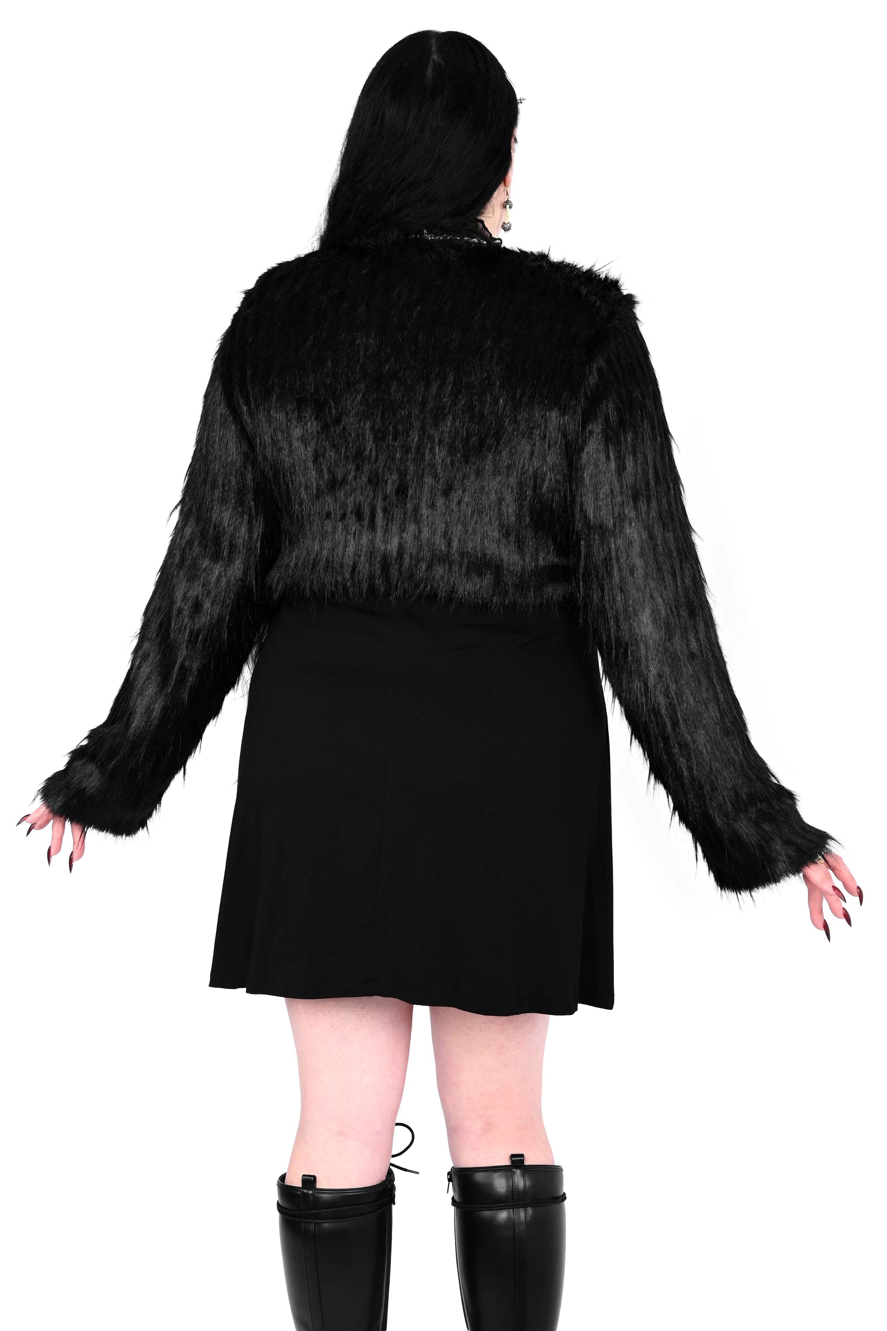 Fuzzy Crop Bolero - Rare Edition (Reclaimed Designer Fabric) - XS left! - Image 6