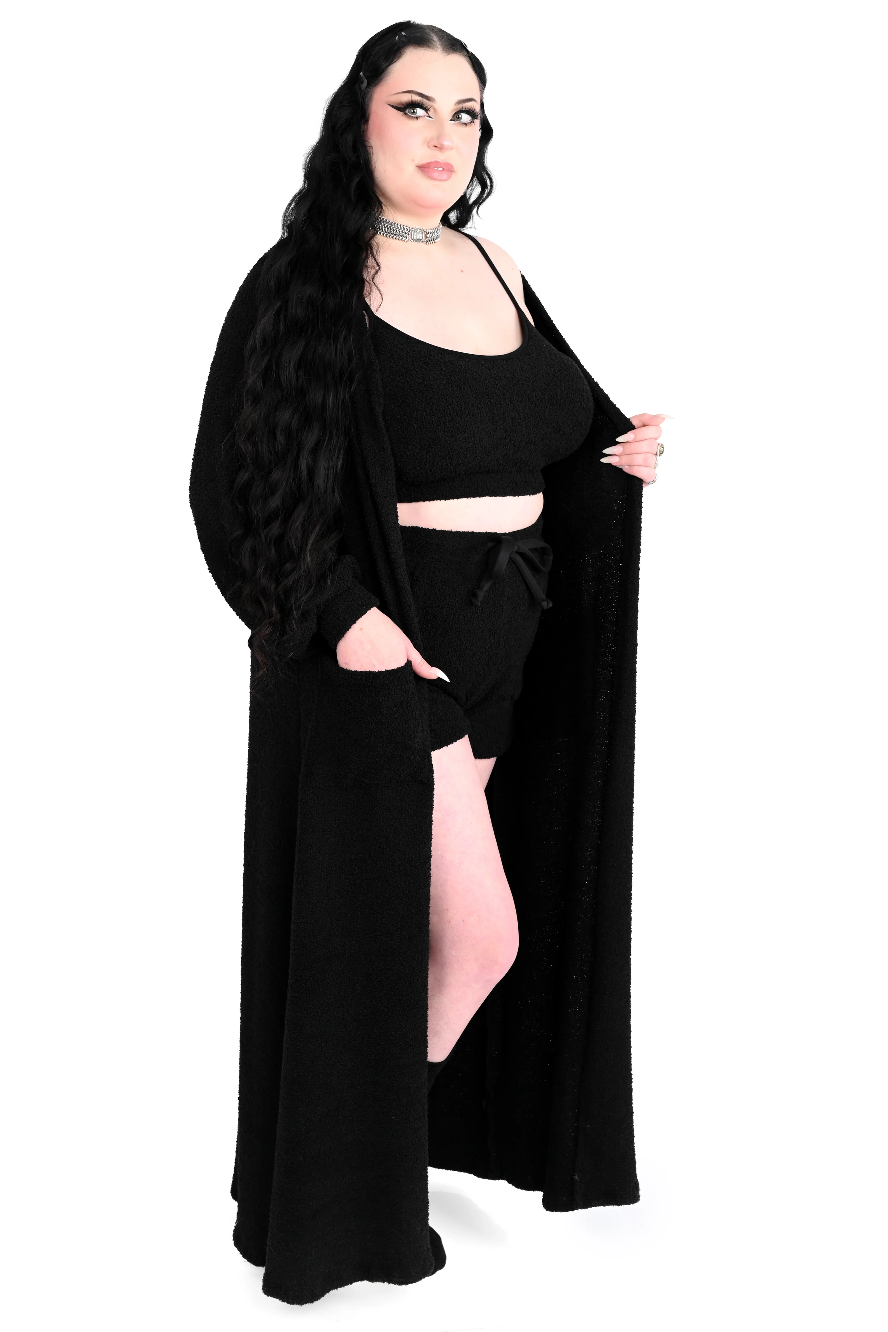 Fuzzy Teddy 3 Piece Lounge Set w/ Shorts - No Restock! - Image 3