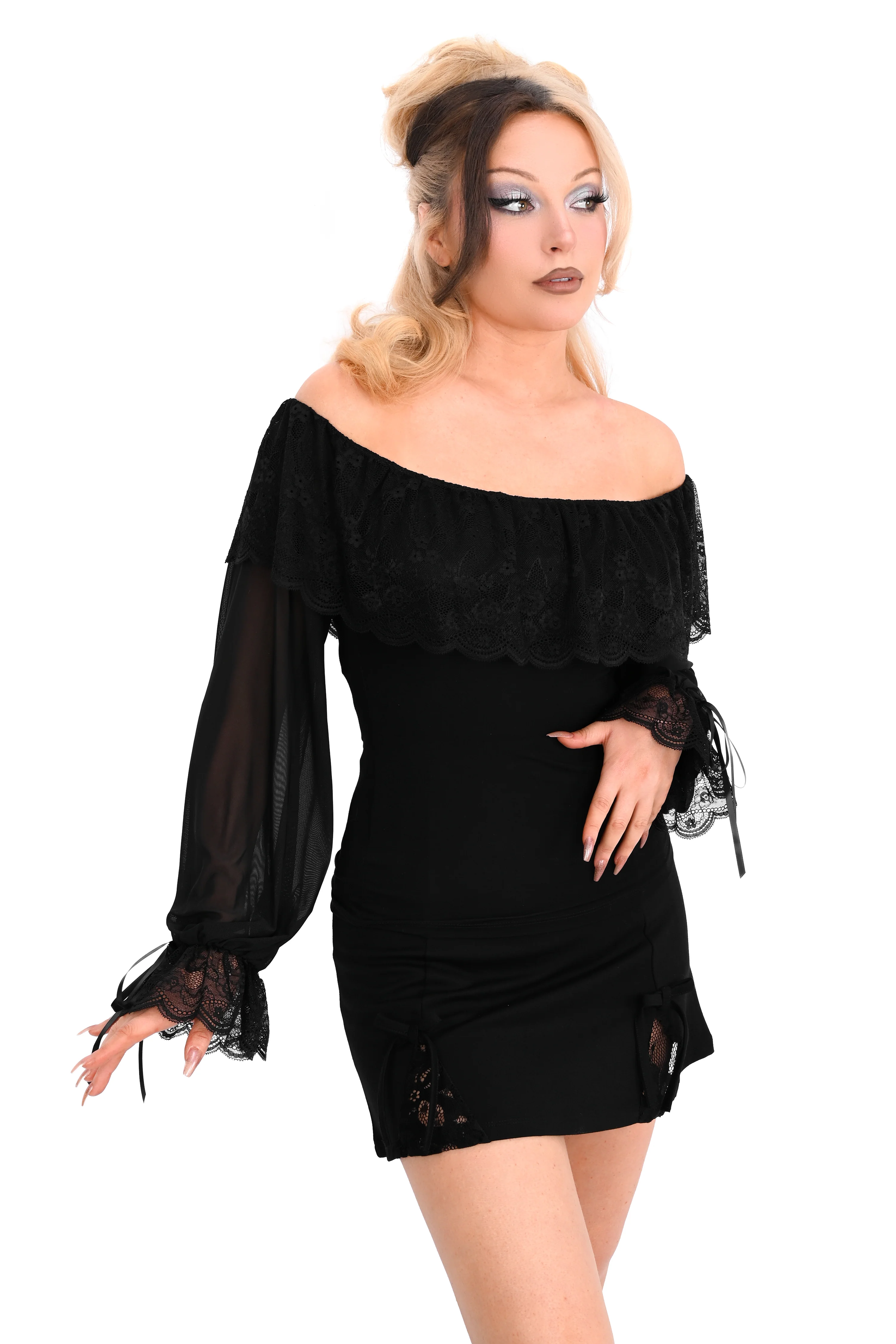 Greta Off Shoulder Top - Sign up for restock notifications! - XS left! - Image 3
