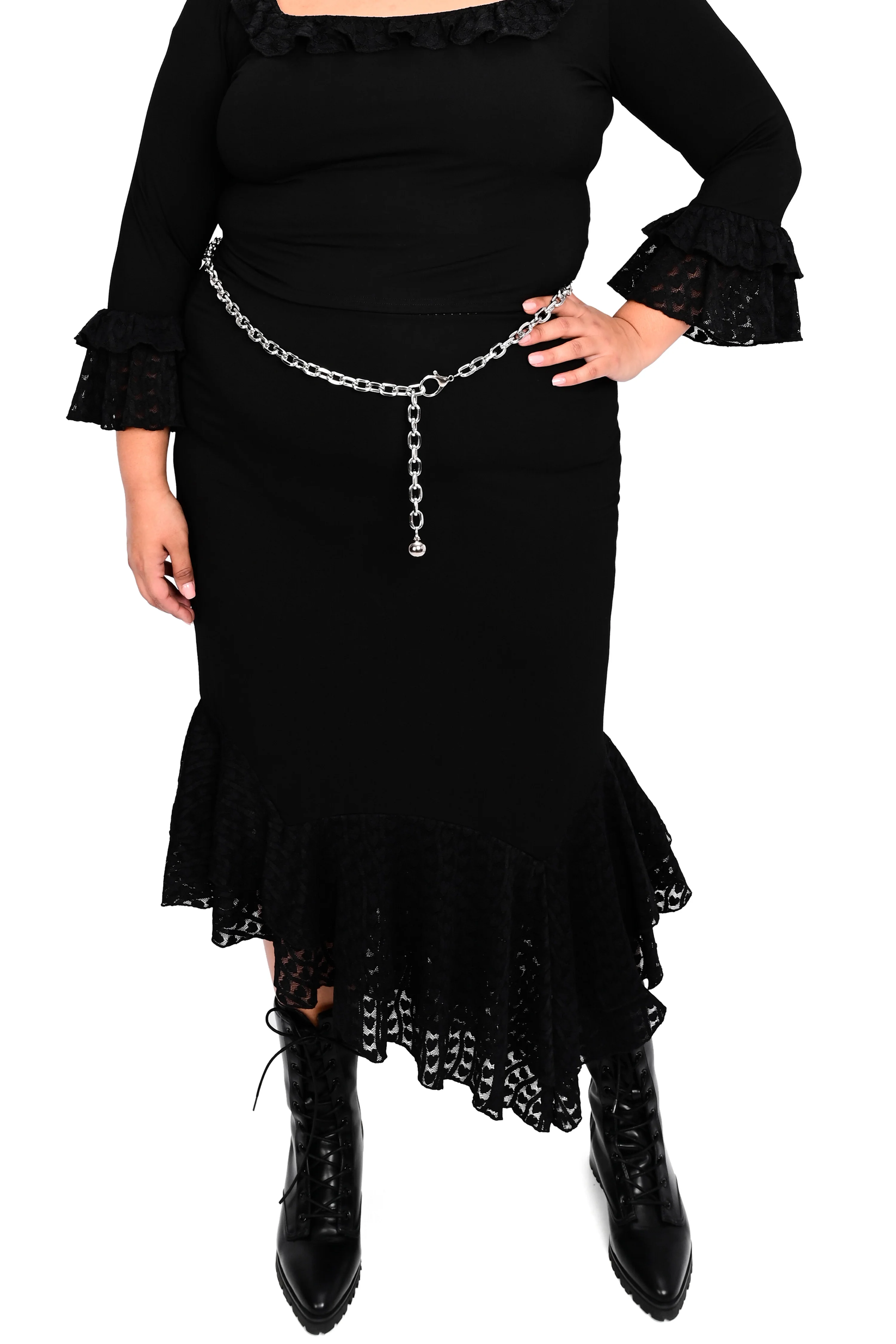 Heart Lace Skirt - No Restock! - 4XL left!