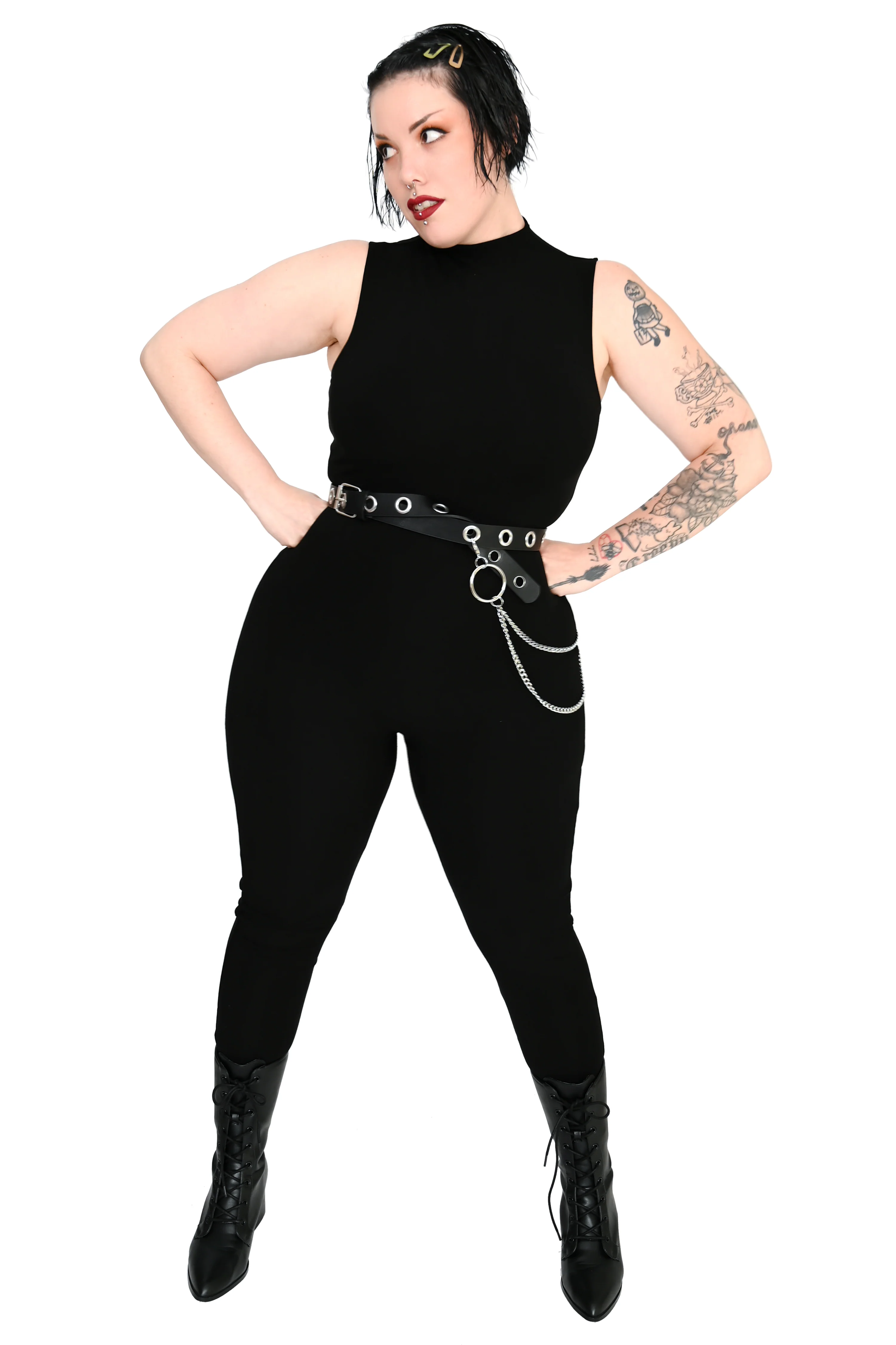 Signature High Neck Catsuit - Image 4