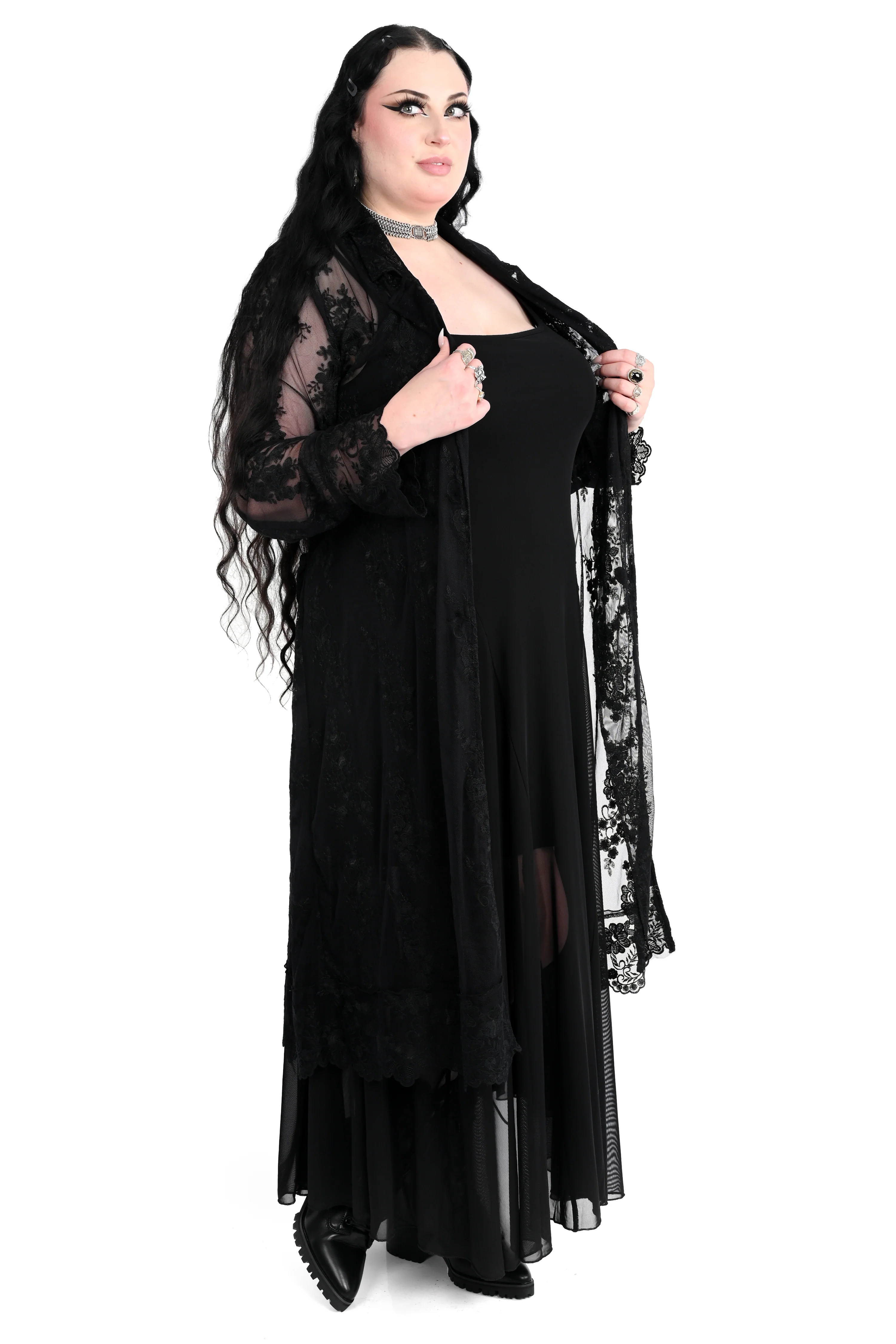 Ingrid Lace Trench Coat - XS/S/L/2XL left! - Image 5