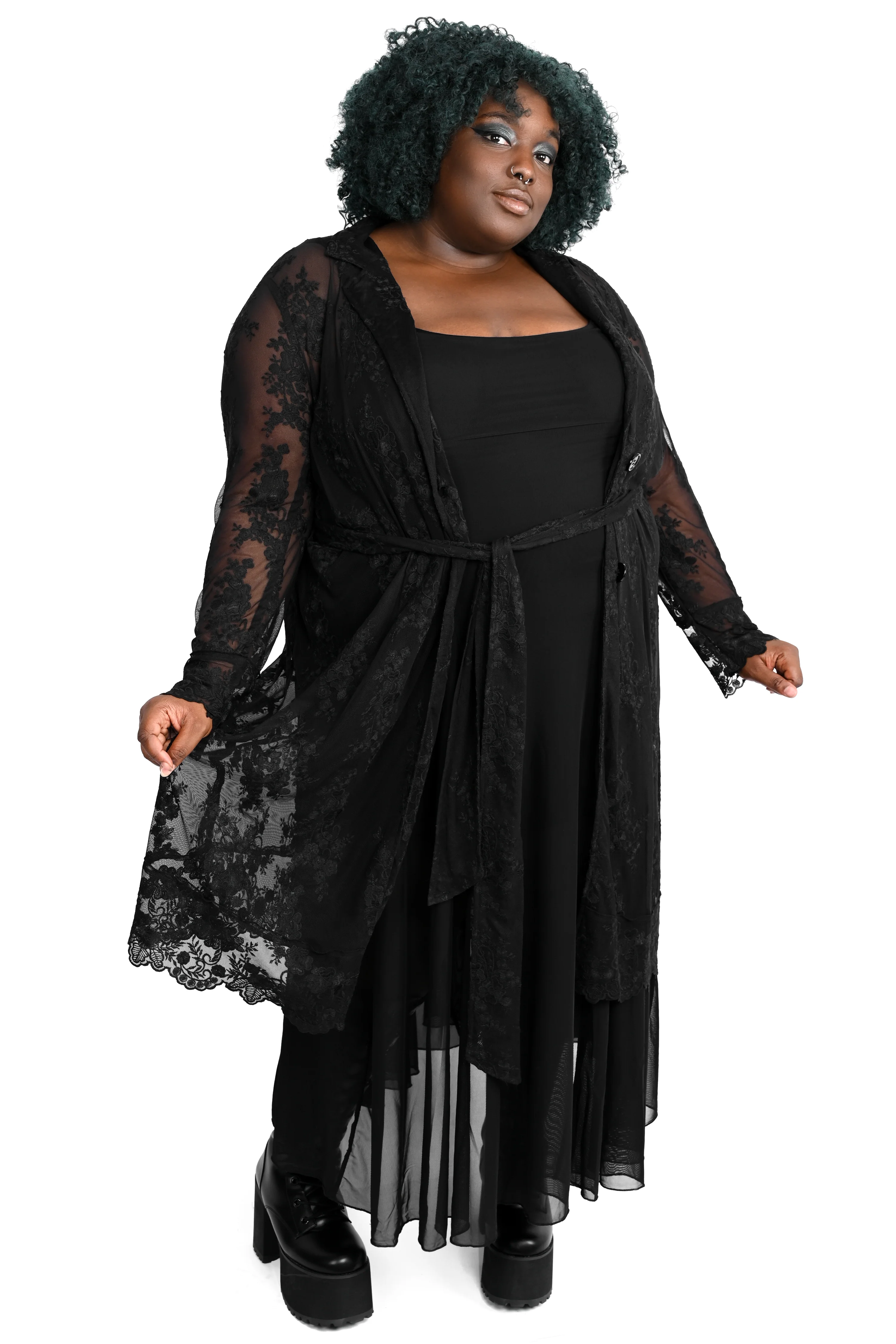 Ingrid Lace Trench Coat - XS/S/L/2XL left! - Image 6