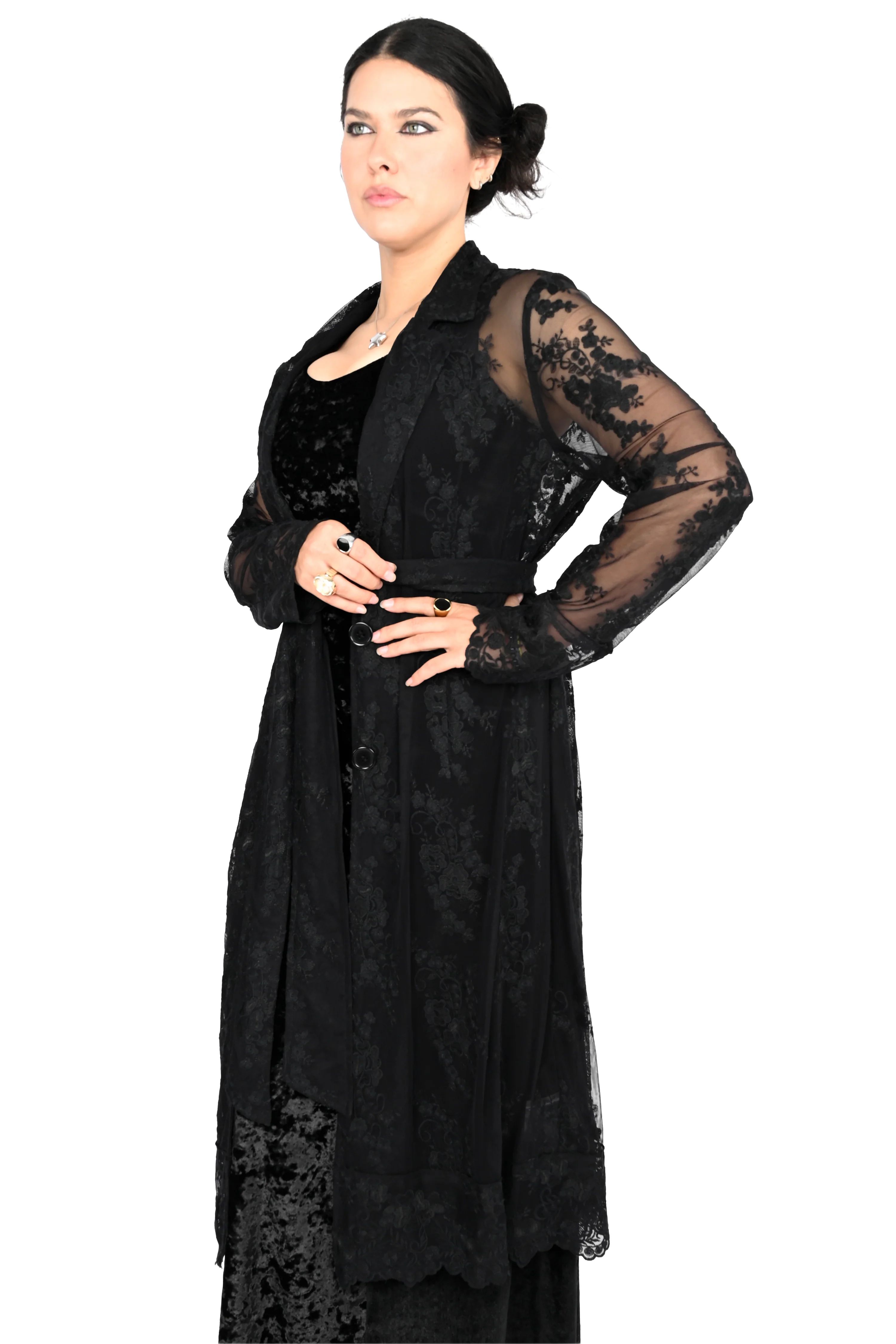 Ingrid Lace Trench Coat - XS/S/L/2XL left! - Image 7