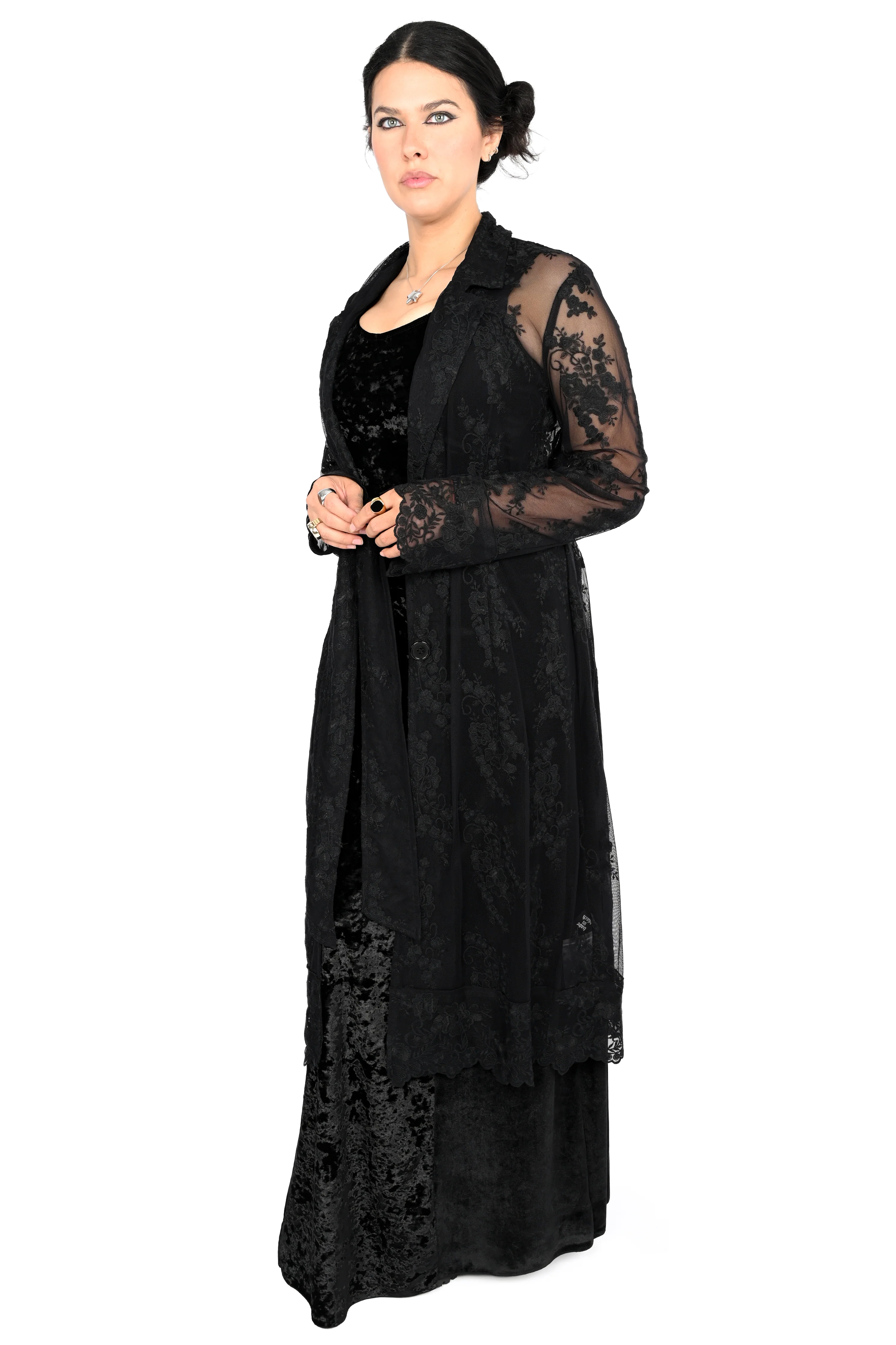 Ingrid Lace Trench Coat - XS/S/L/2XL left! - Image 9