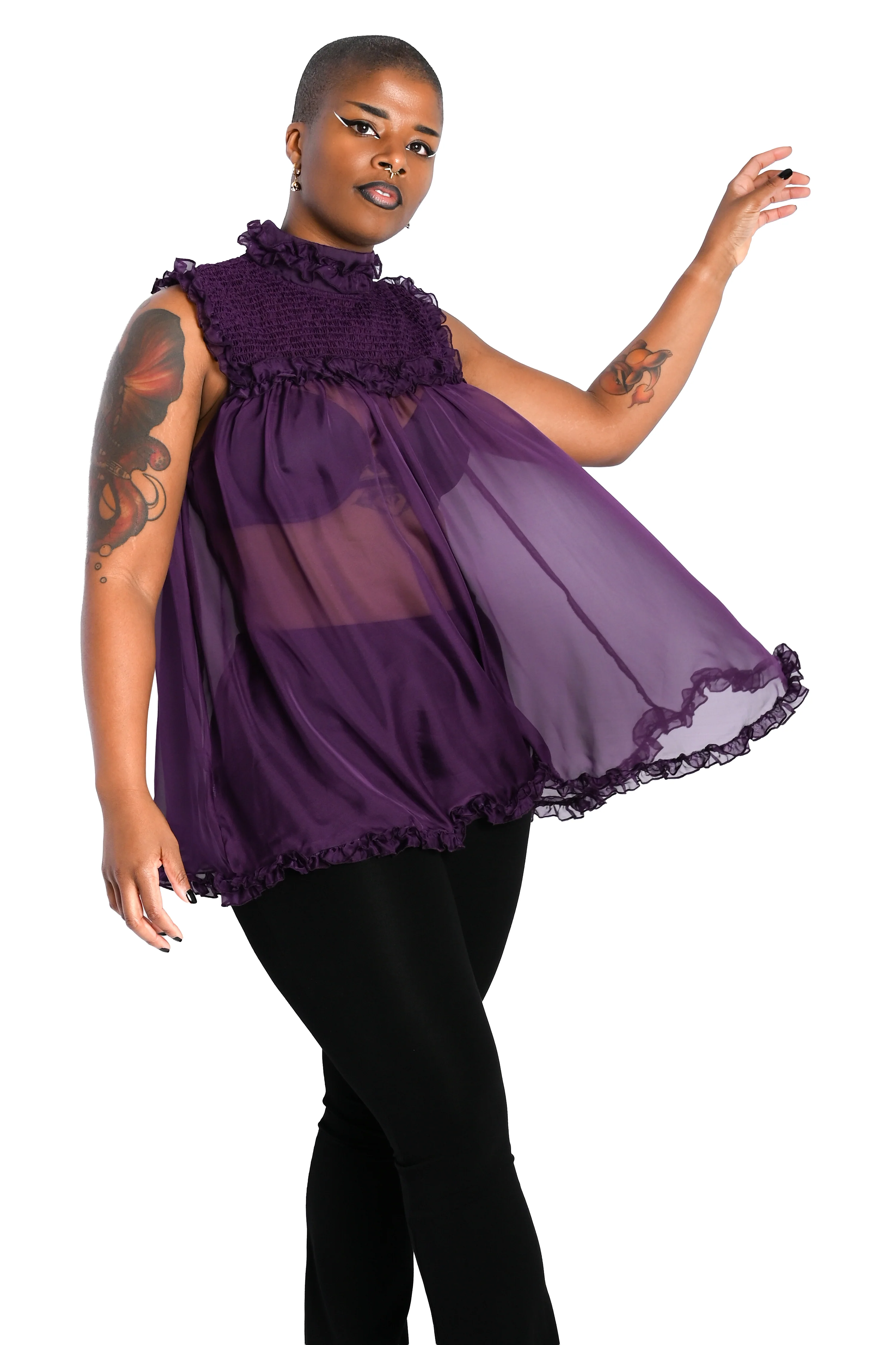 Kathryn Babydoll Dress - Flora - 3XL/4XL left! - Image 2