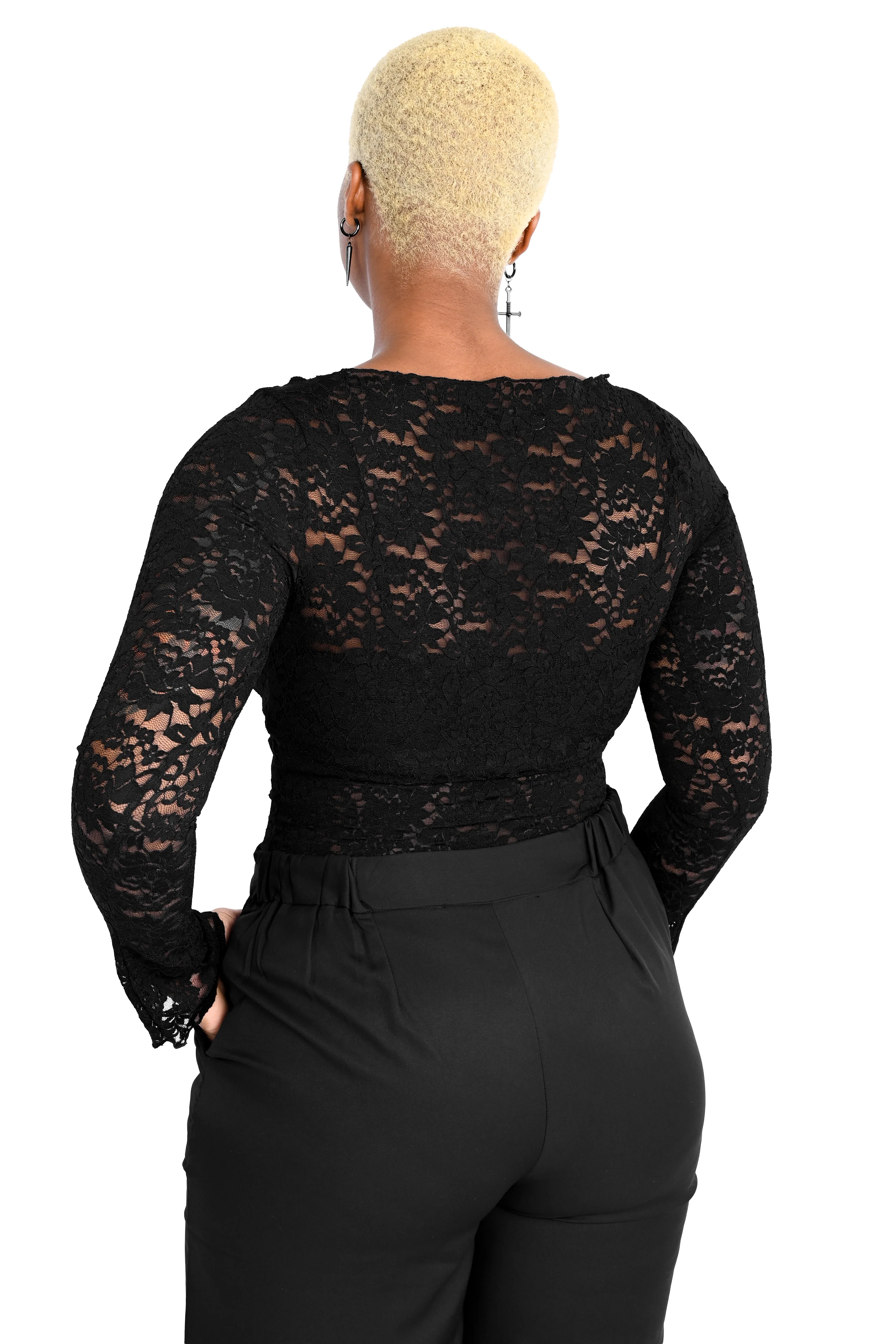 Lace Long Sleeve Top - No Restock! - Image 5