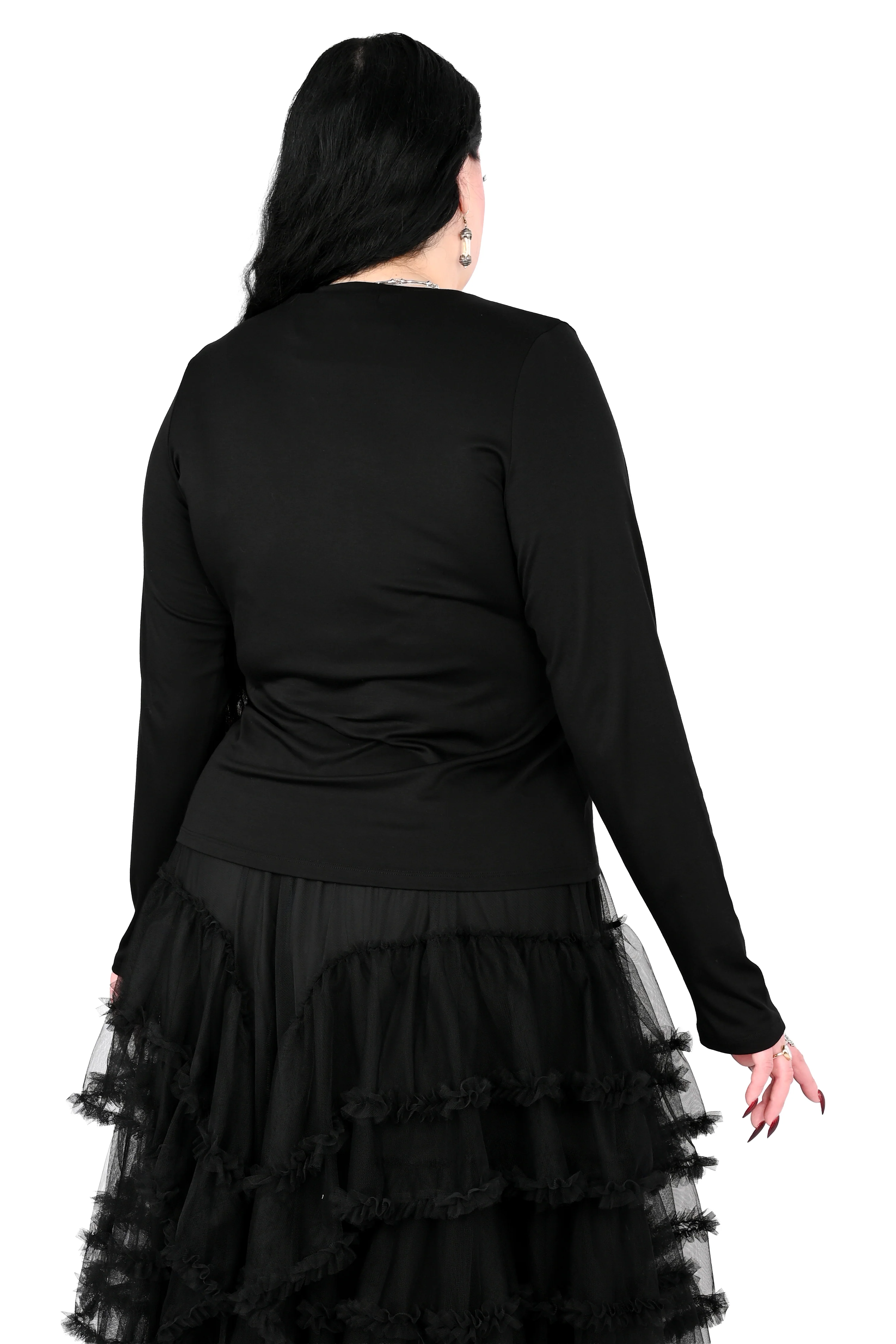 Lace Up Long Sleeve Top - Image 7