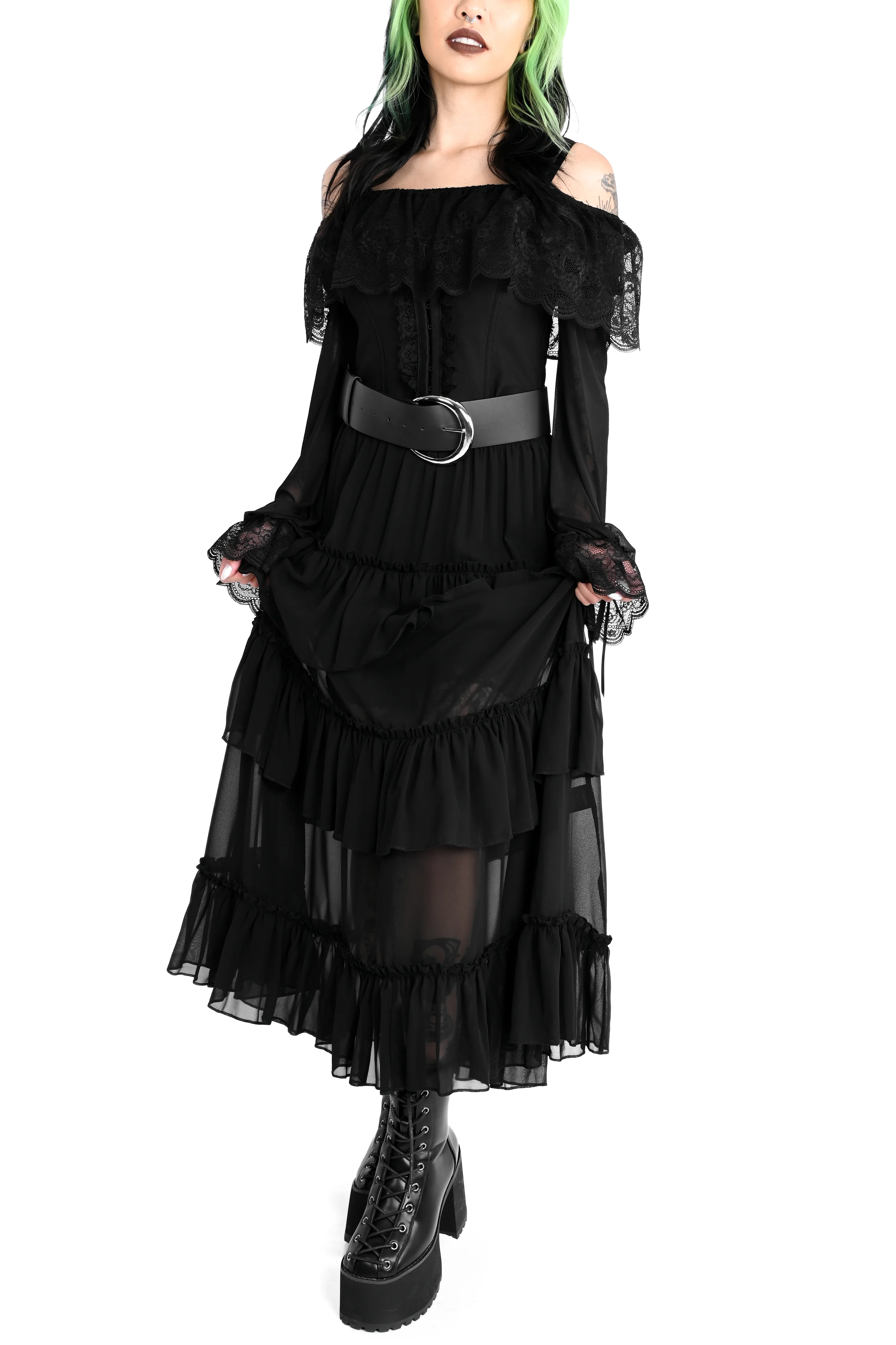 Leah Ruffle Skirt - Chiffon