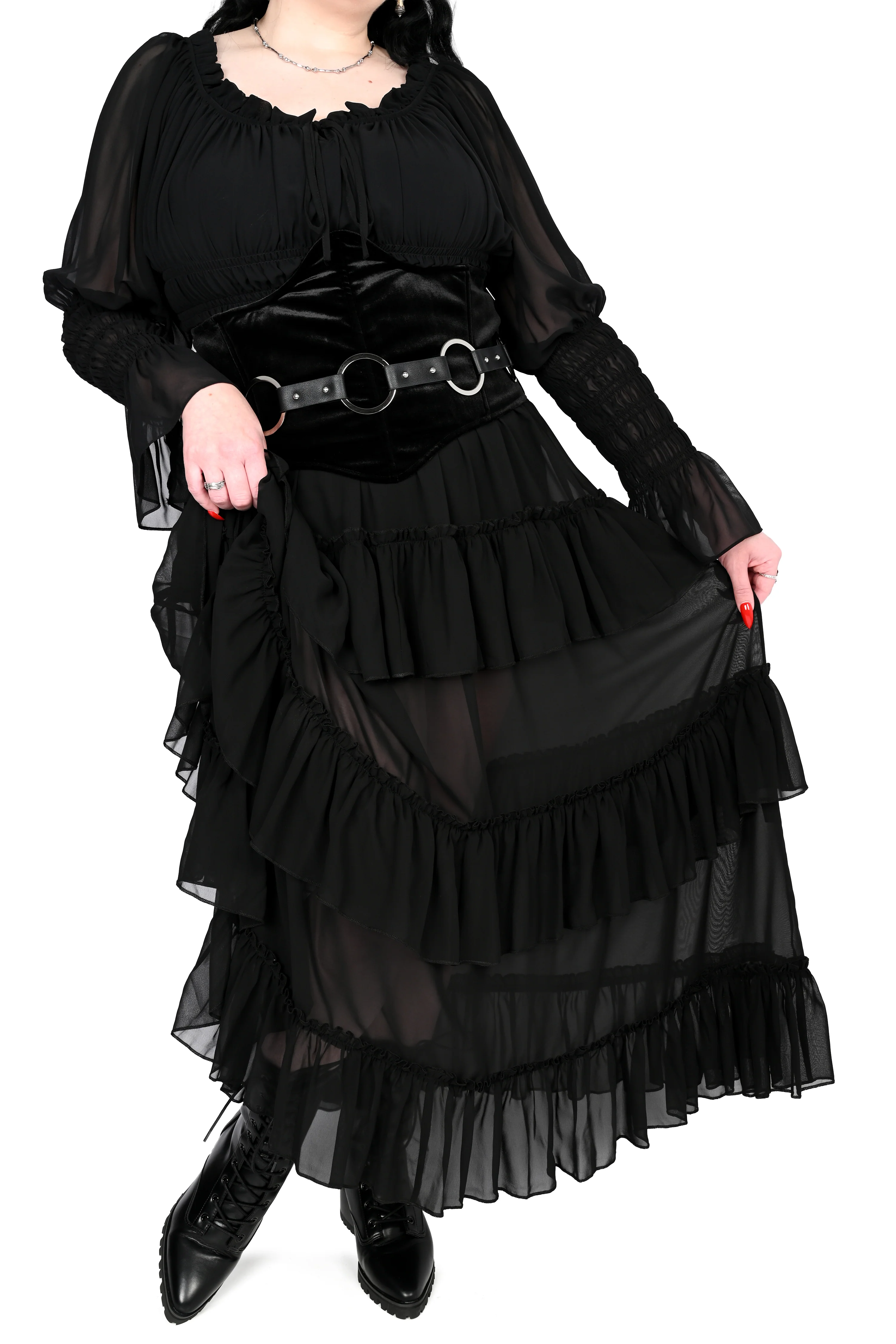 Leah Ruffle Skirt - Chiffon - Image 11