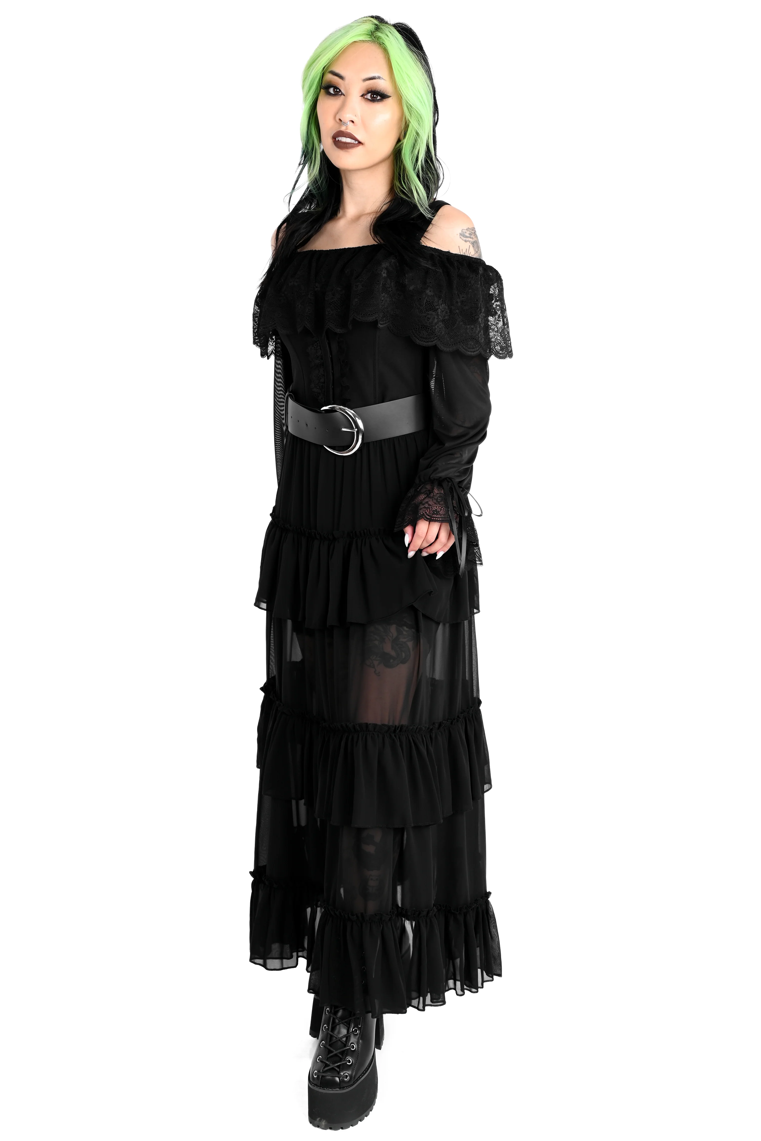 Leah Ruffle Skirt - Chiffon - Image 5