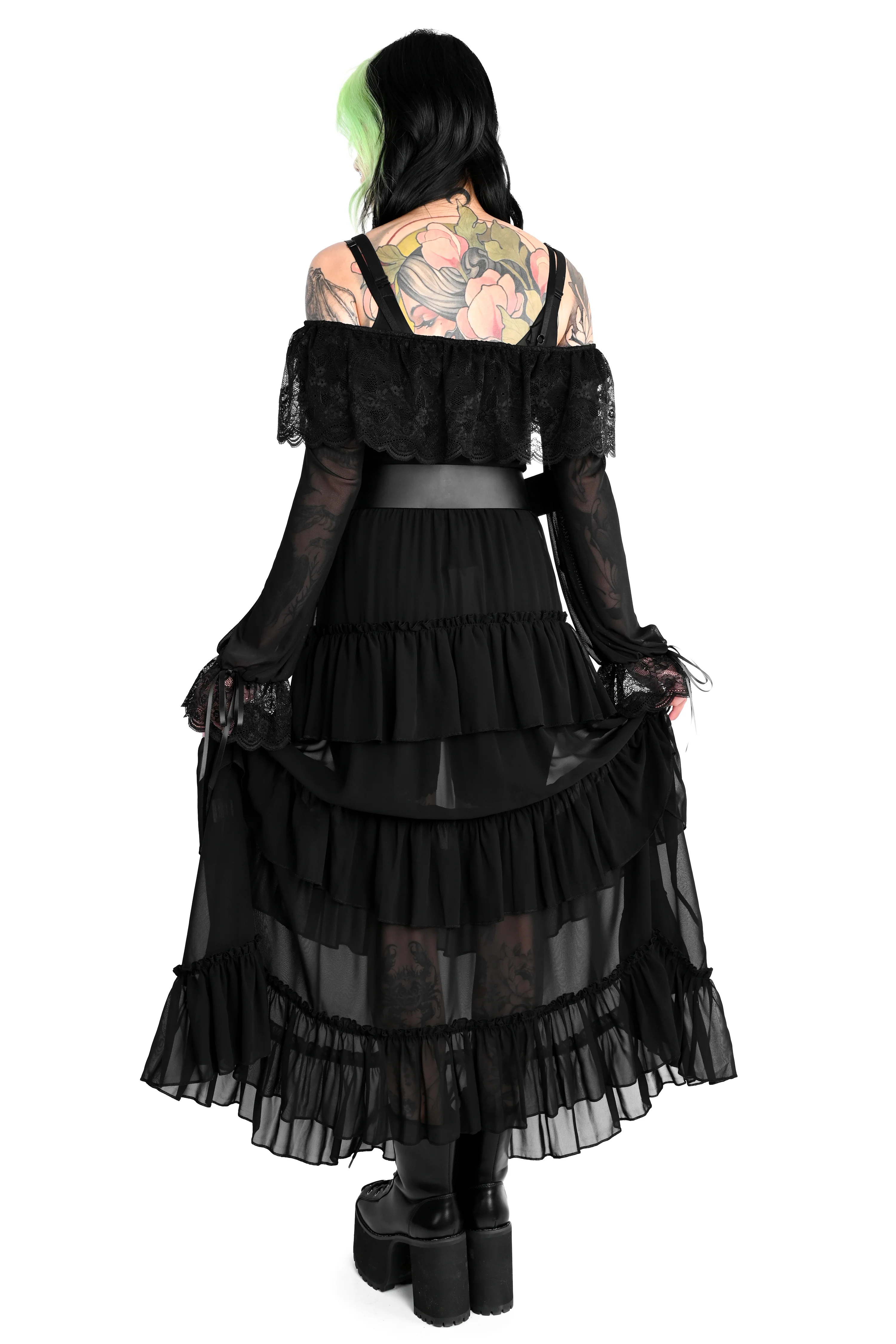 Leah Ruffle Skirt - Chiffon - Image 9