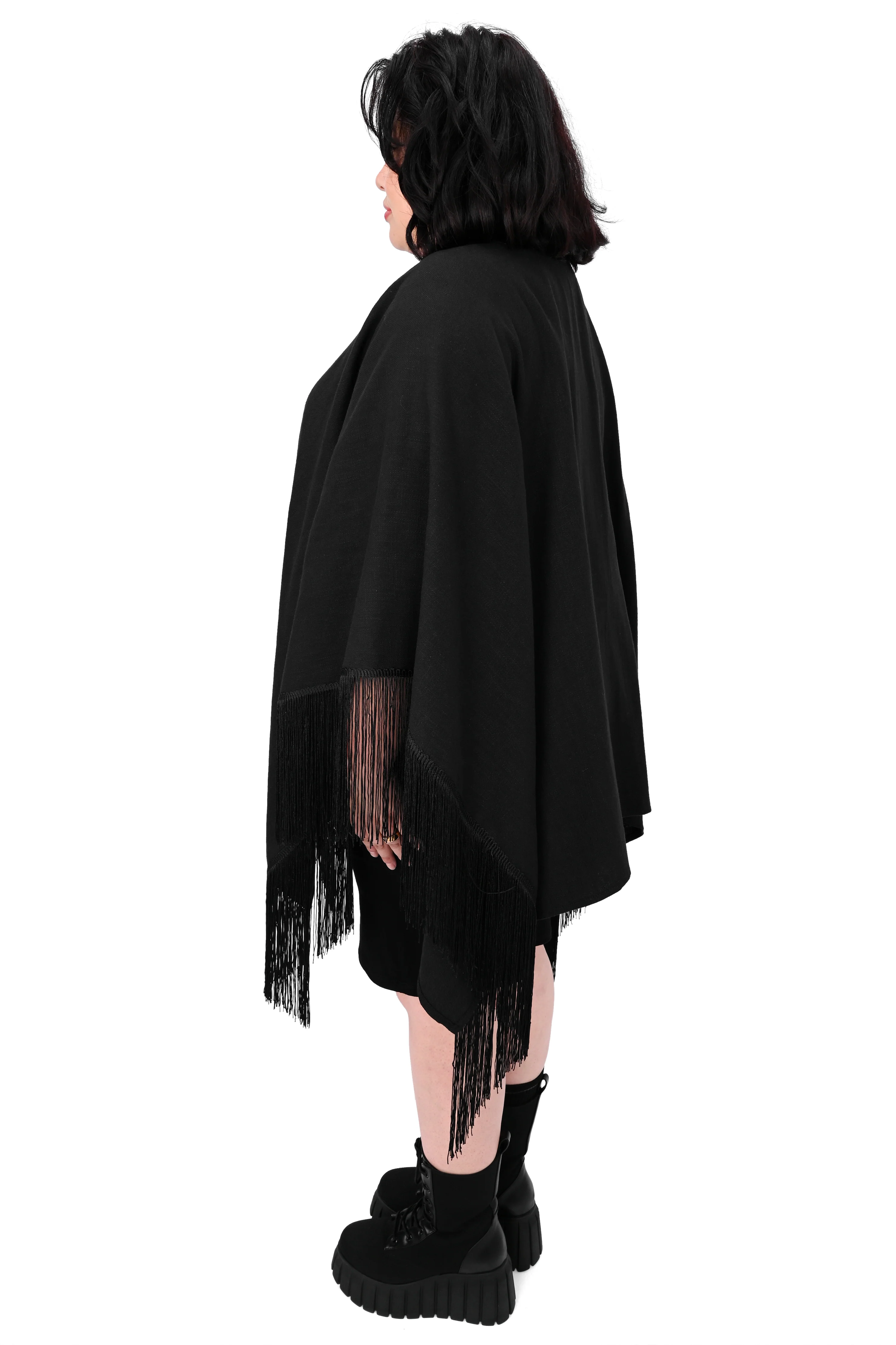 Leandra Fringe Shawl - Final Sale - Image 4