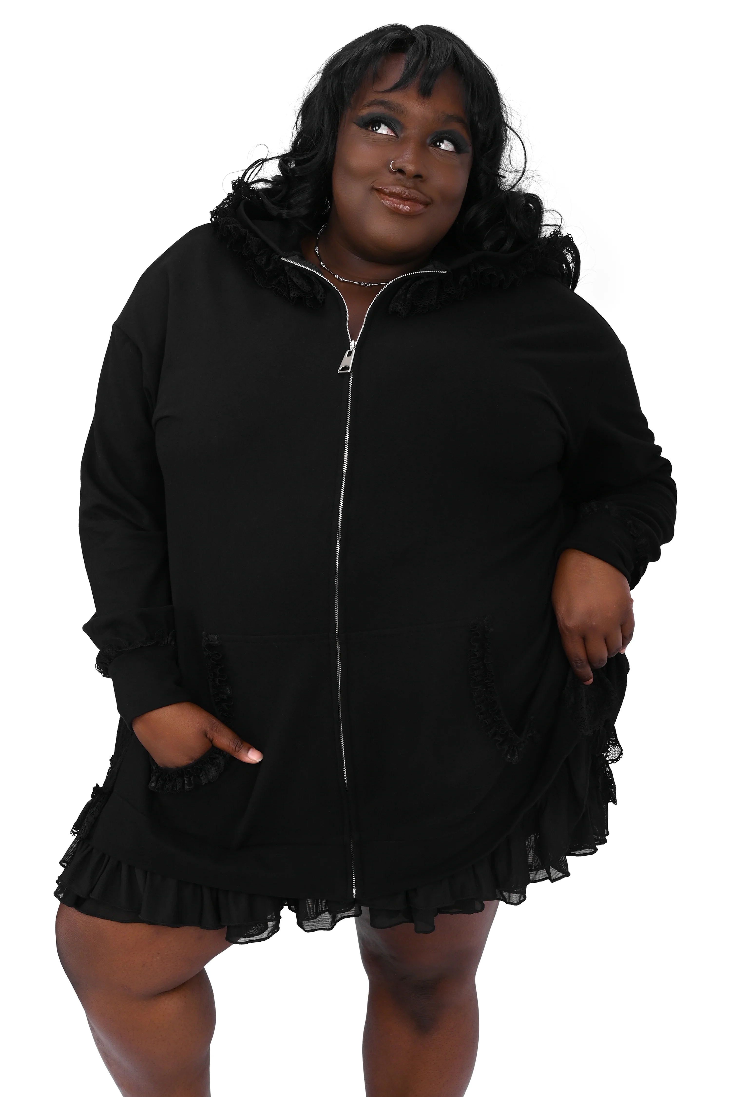 Lucy Ruffle Hoodie - Image 3