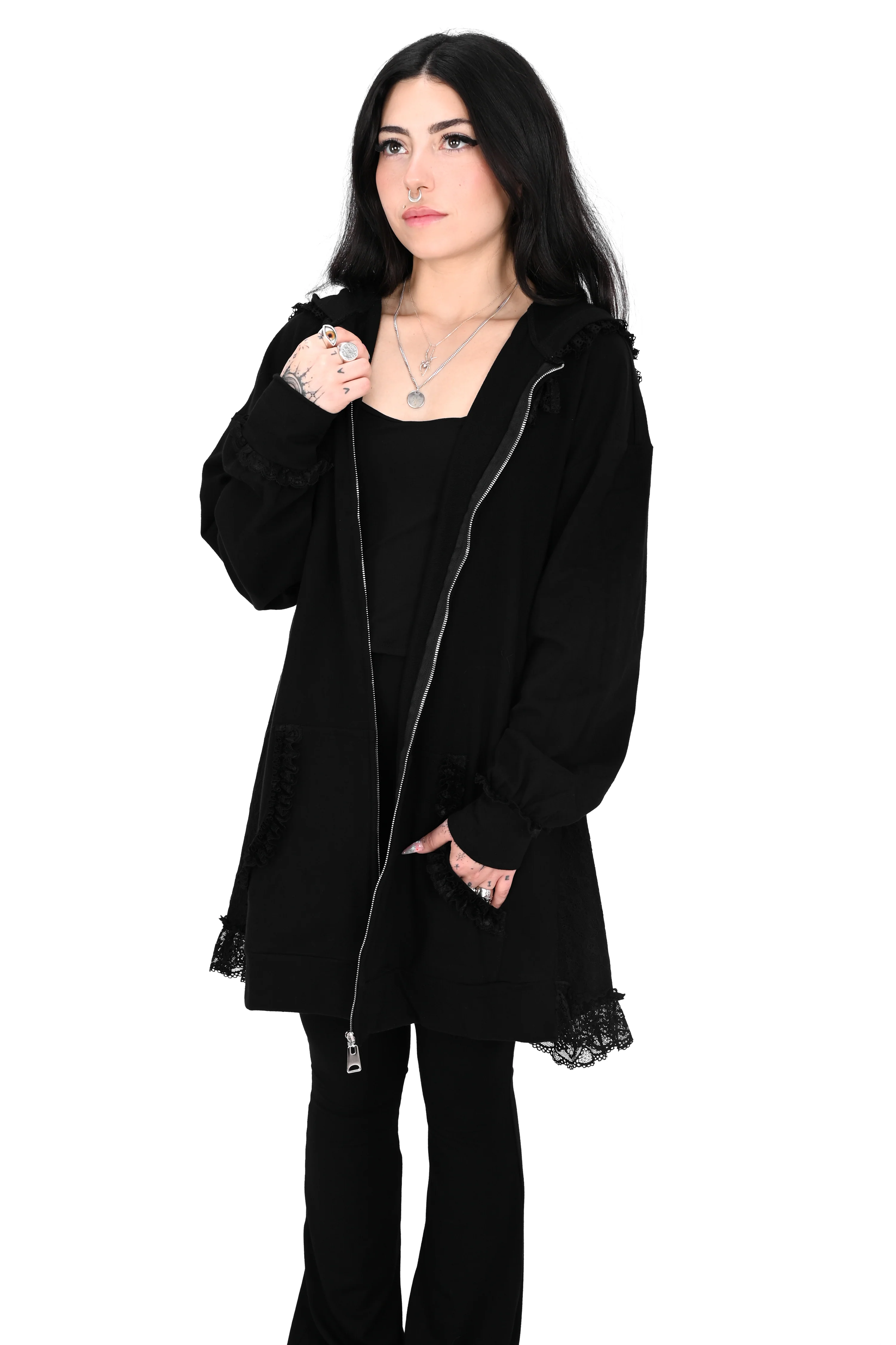 Lucy Ruffle Hoodie - Image 4