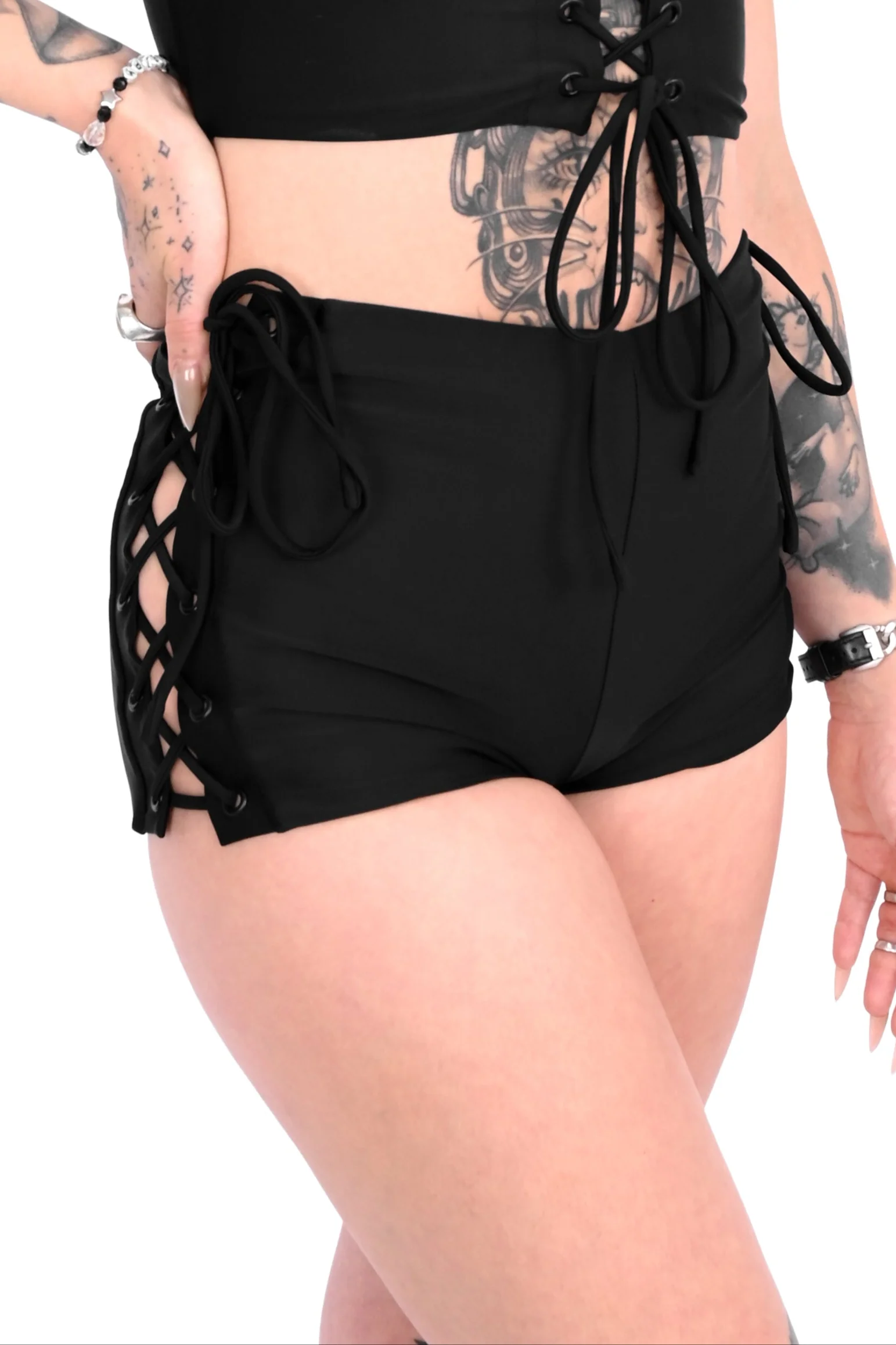Maxine Lace Up Swim Shorts - Image 3