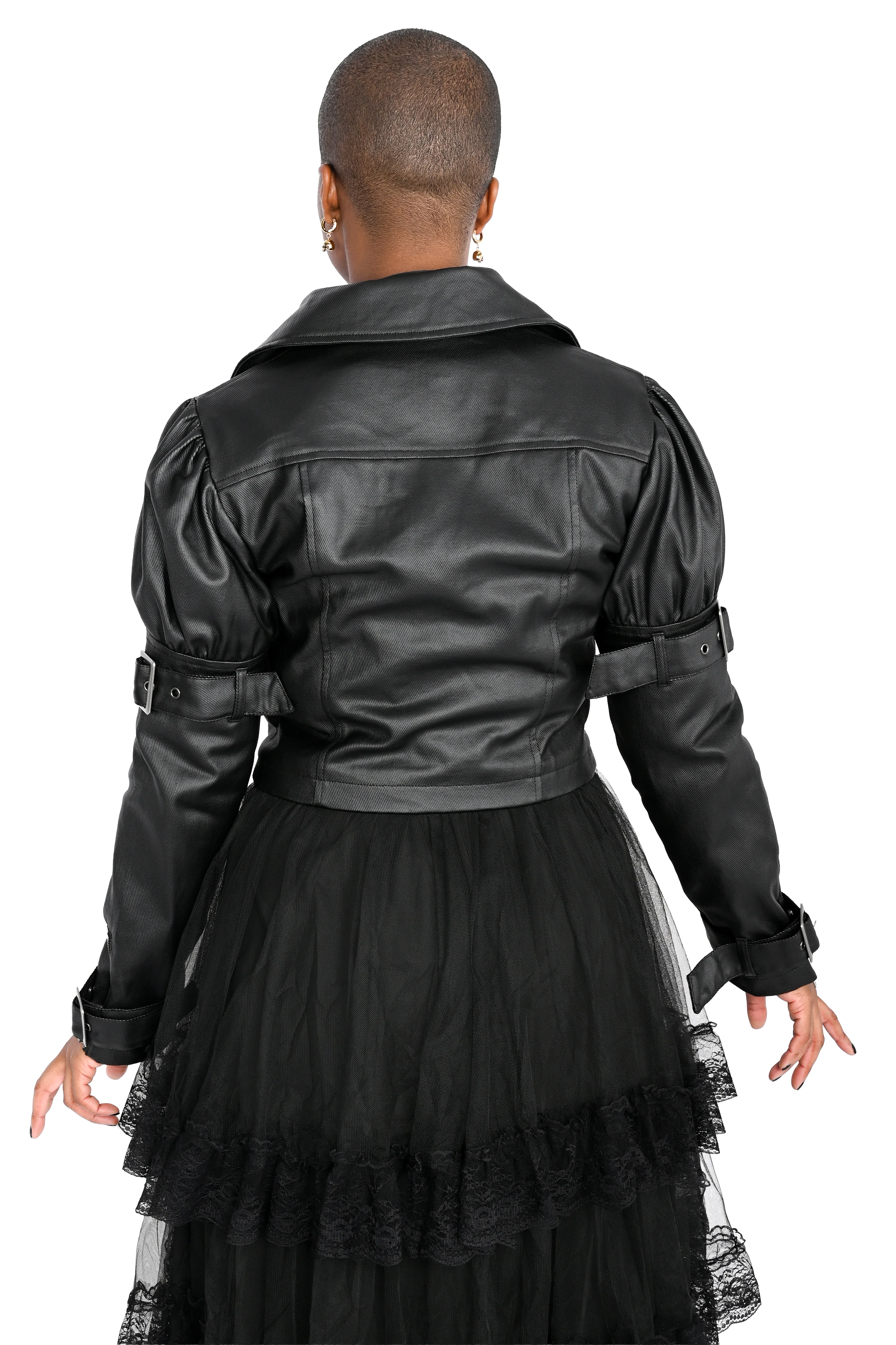 Meadow Puff Sleeve Moto Jacket - Image 14
