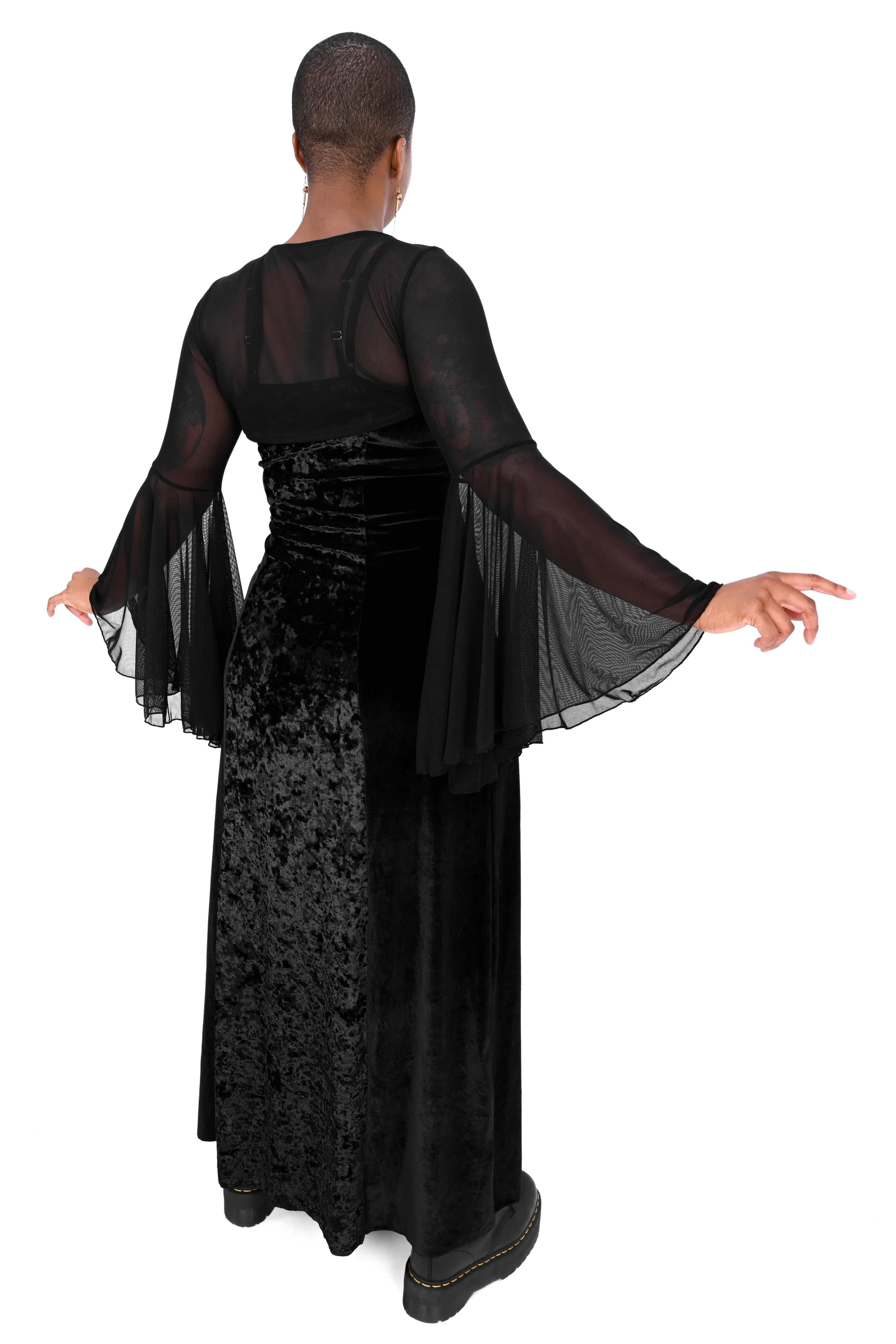 Mesh Mega Bell Sleeve Bolero - Sign Up For Restock Notifications! - Image 3