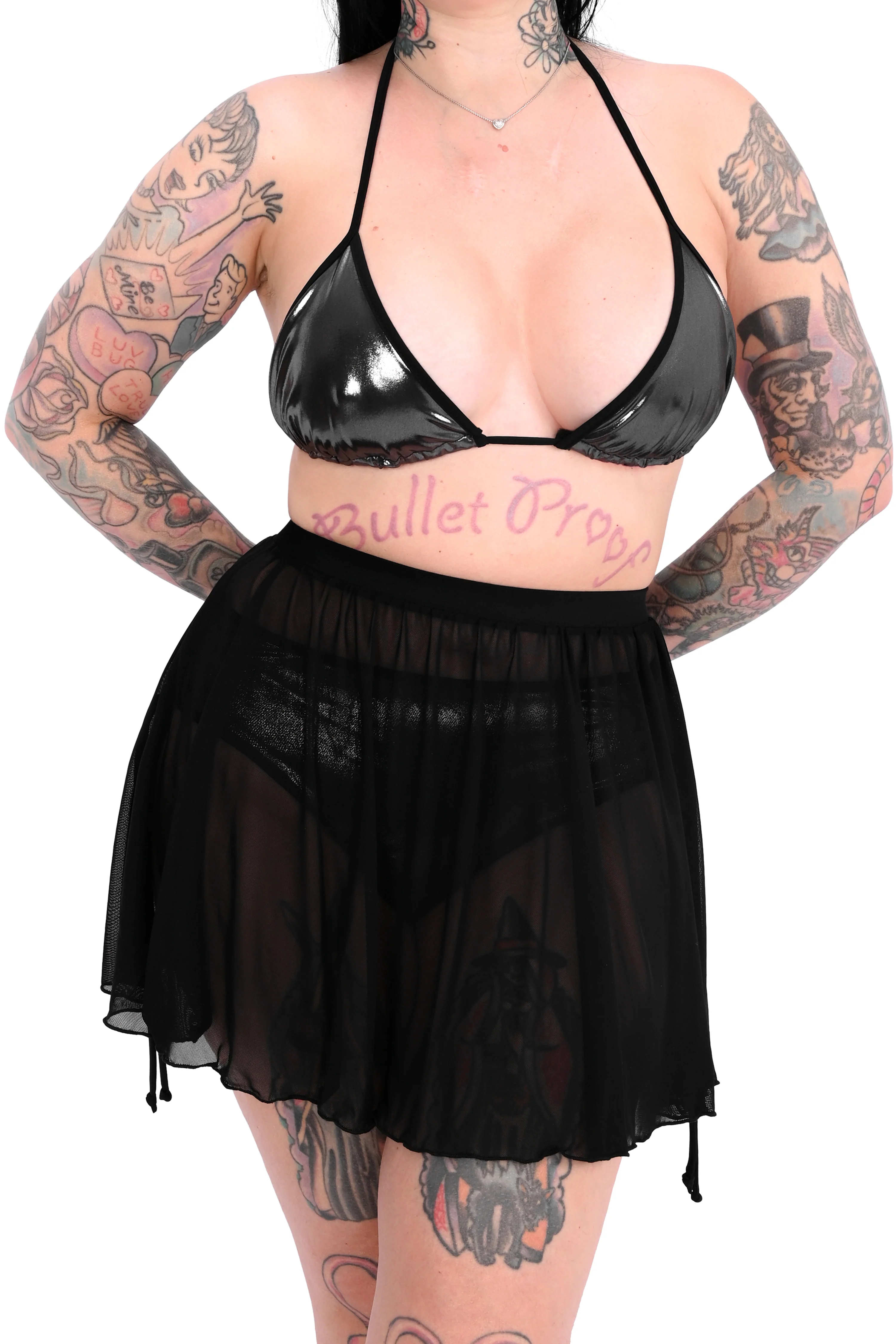 Mesh Skater Skirt Swim Cover Up - No Restock! - Image 4