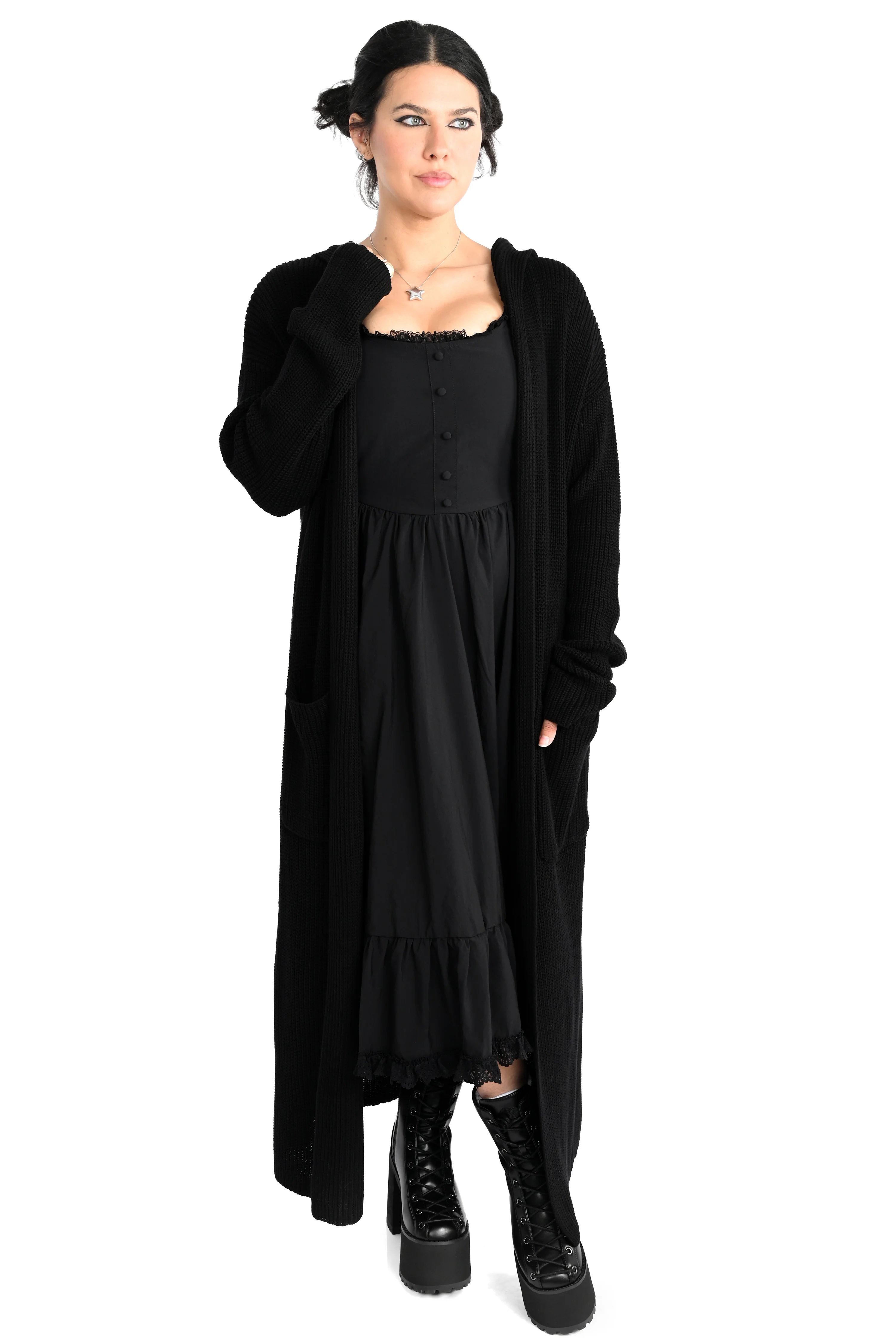 Micah Hooded Duster Sweater - XS left! - Image 9