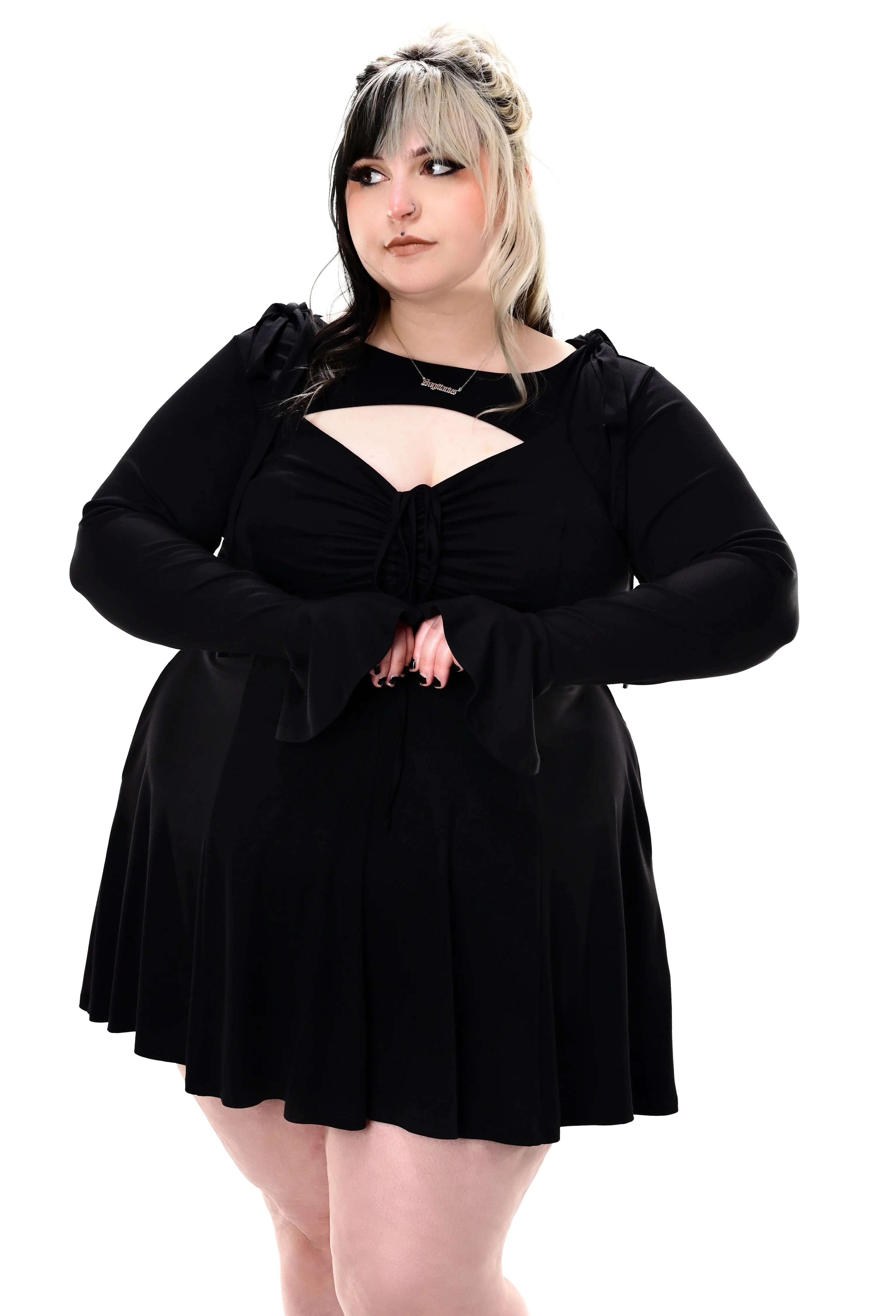 Mini Bell Sleeve Pullover Bolero - Image 7