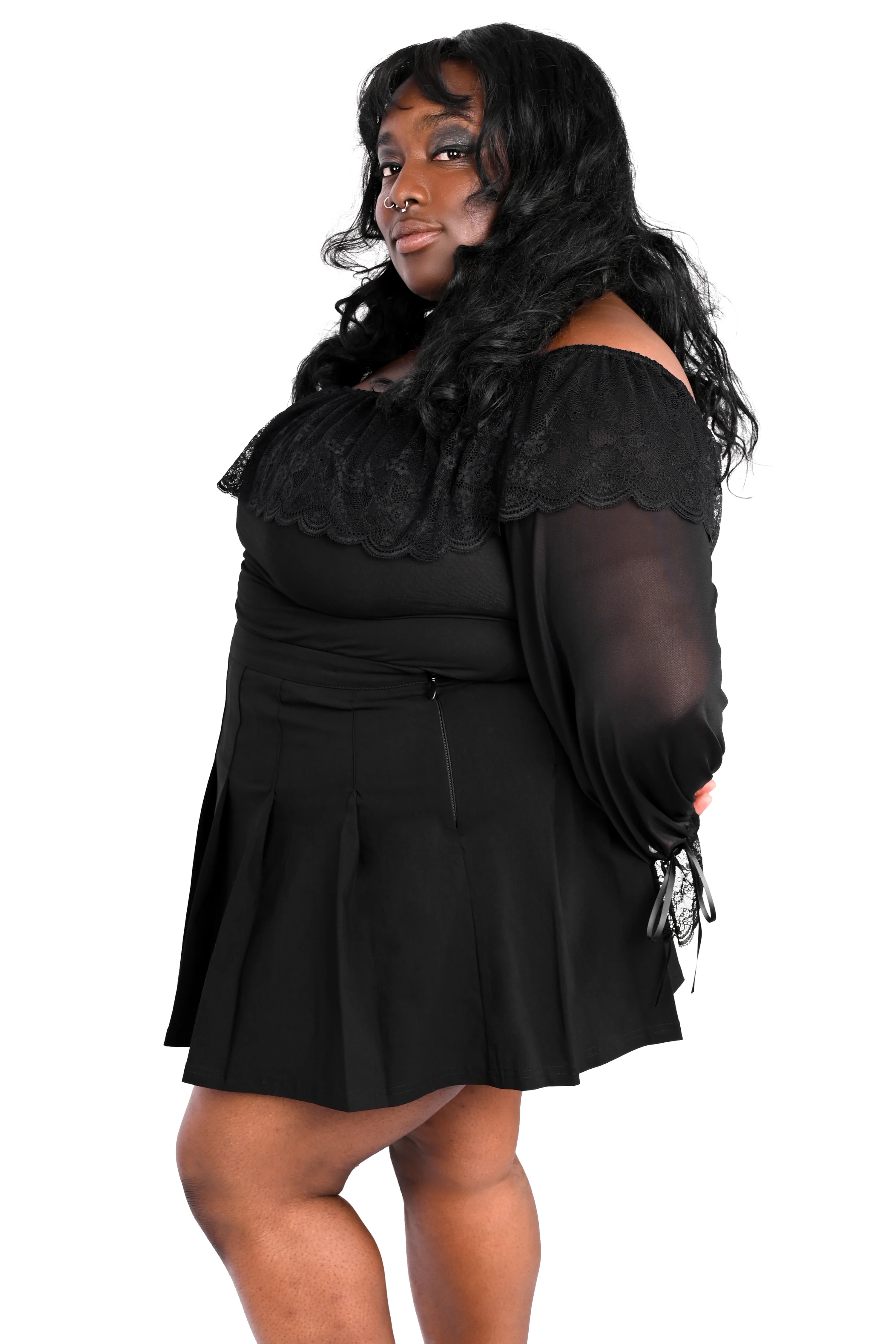 Natasha Pleated Skirt - Image 5