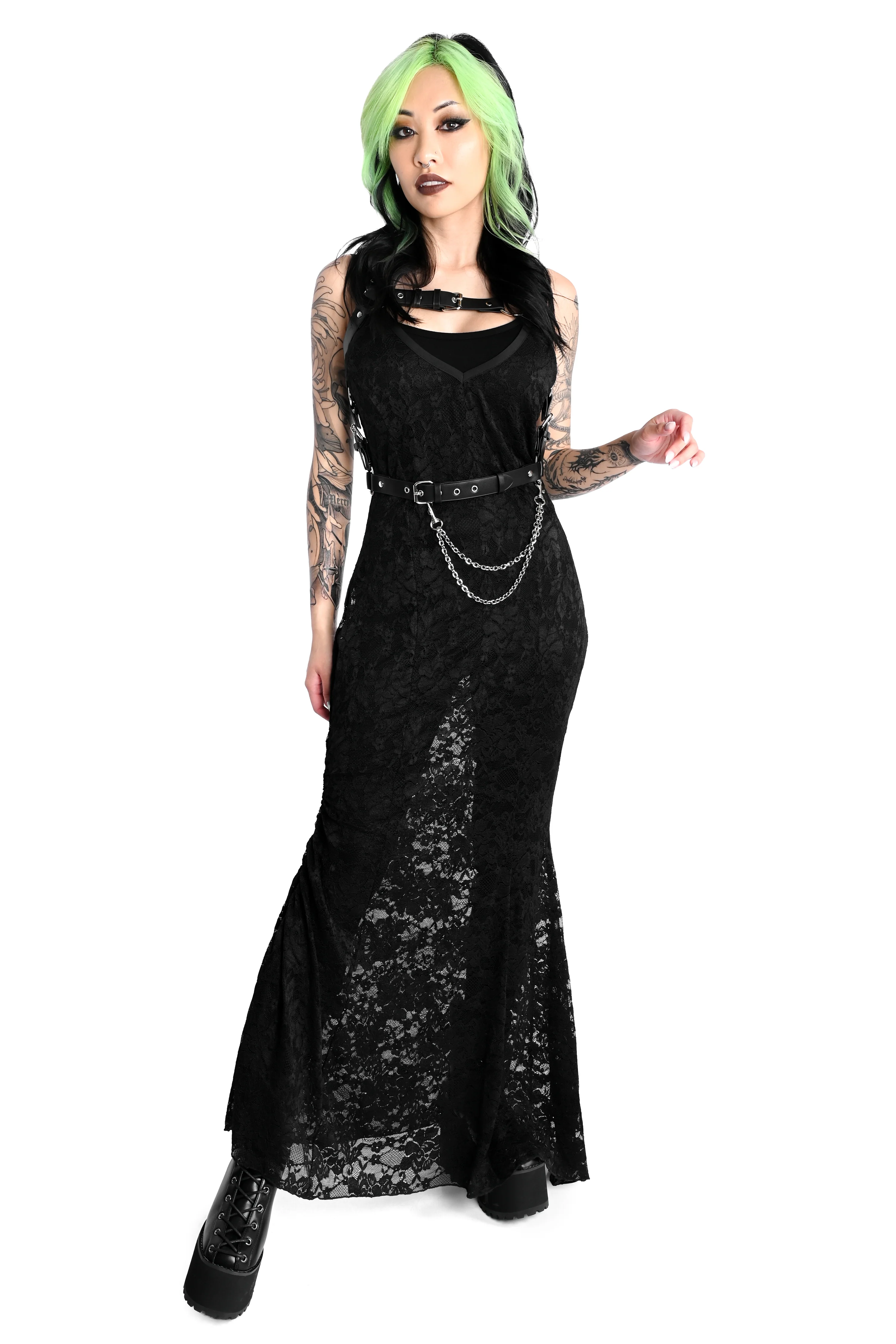 Nicole Lace Maxi Dress