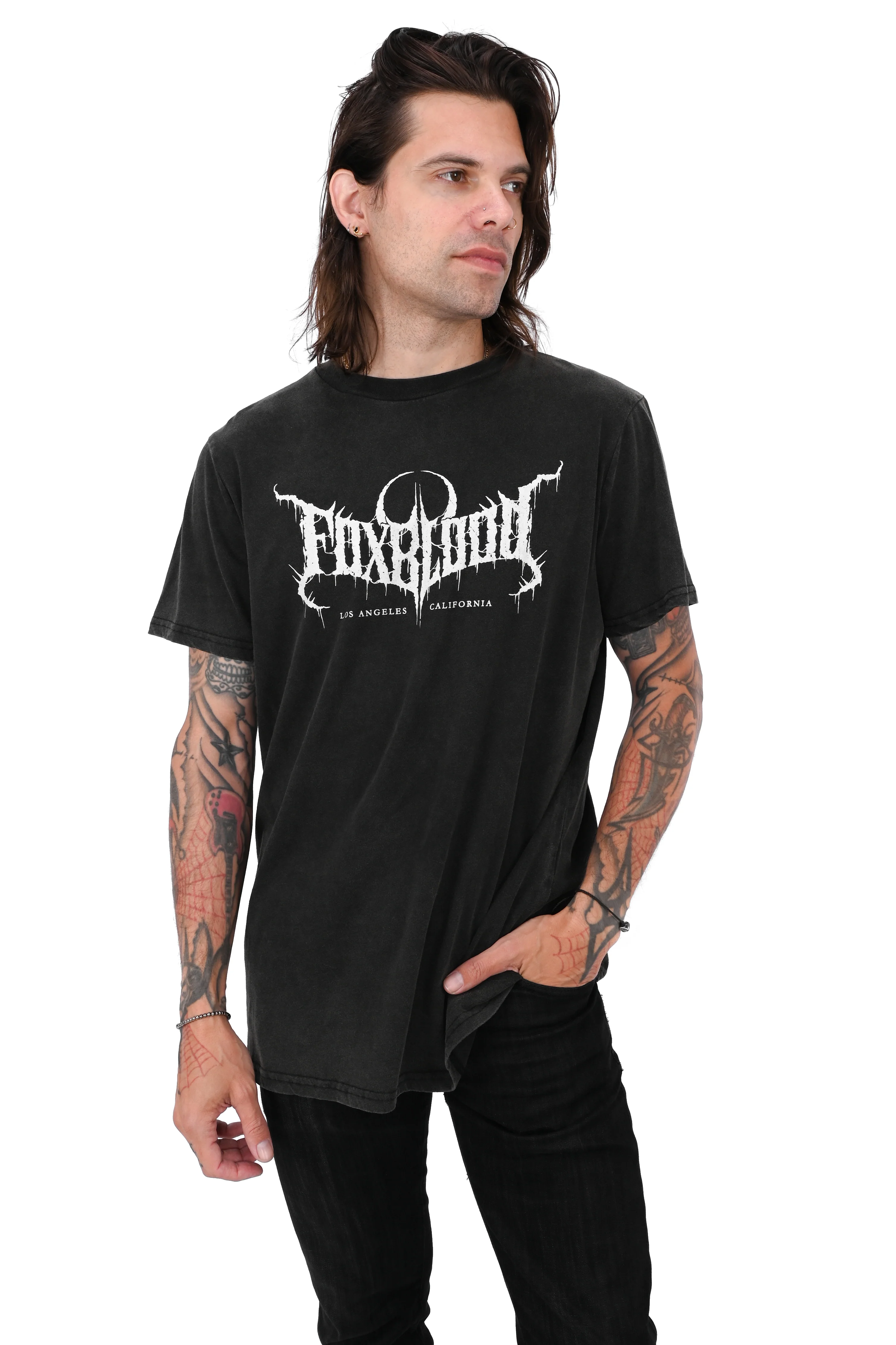 Oversized FOXBLOOD T-Shirt - Vintage Black - Image 3