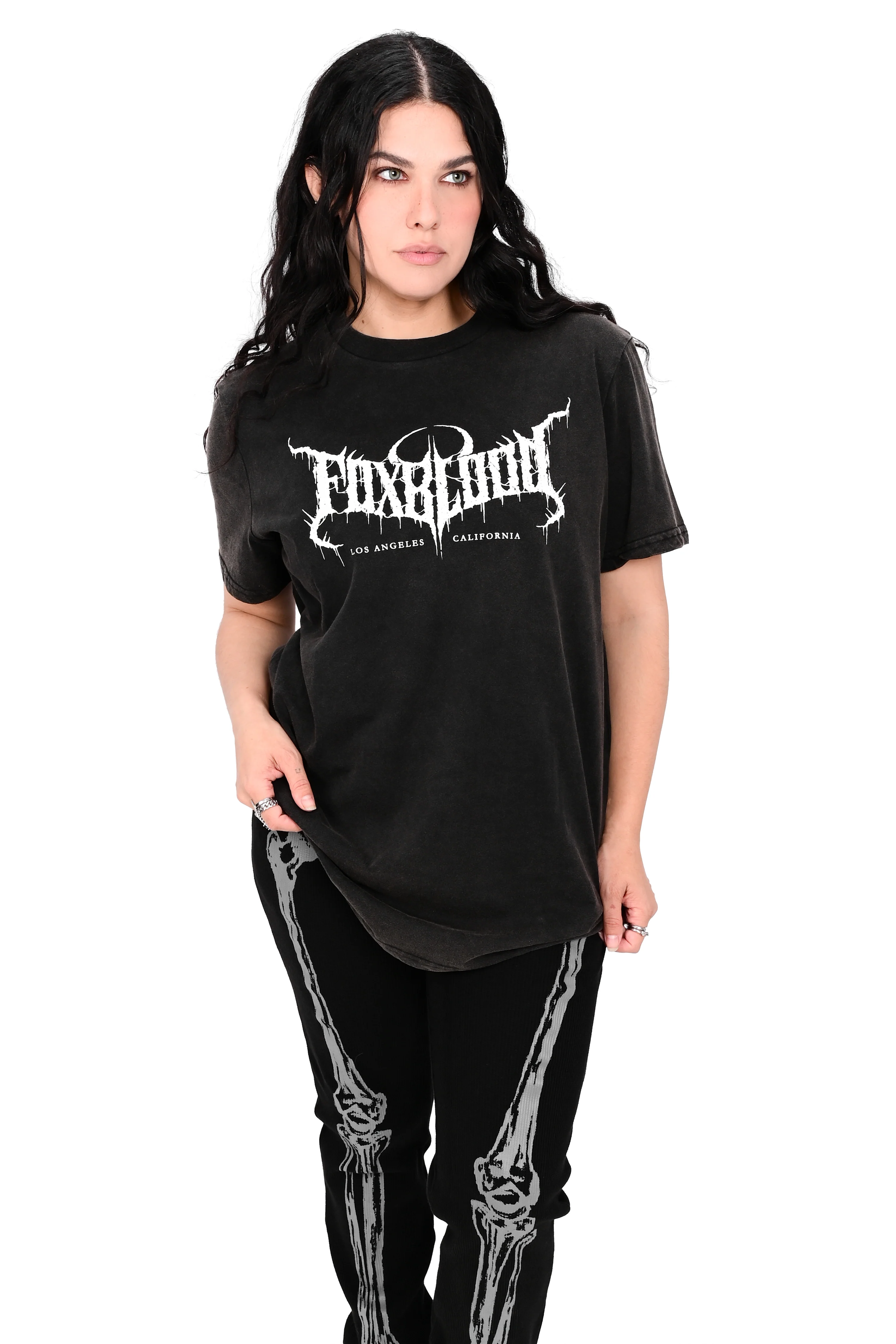 Oversized FOXBLOOD T-Shirt - Vintage Black - Image 4