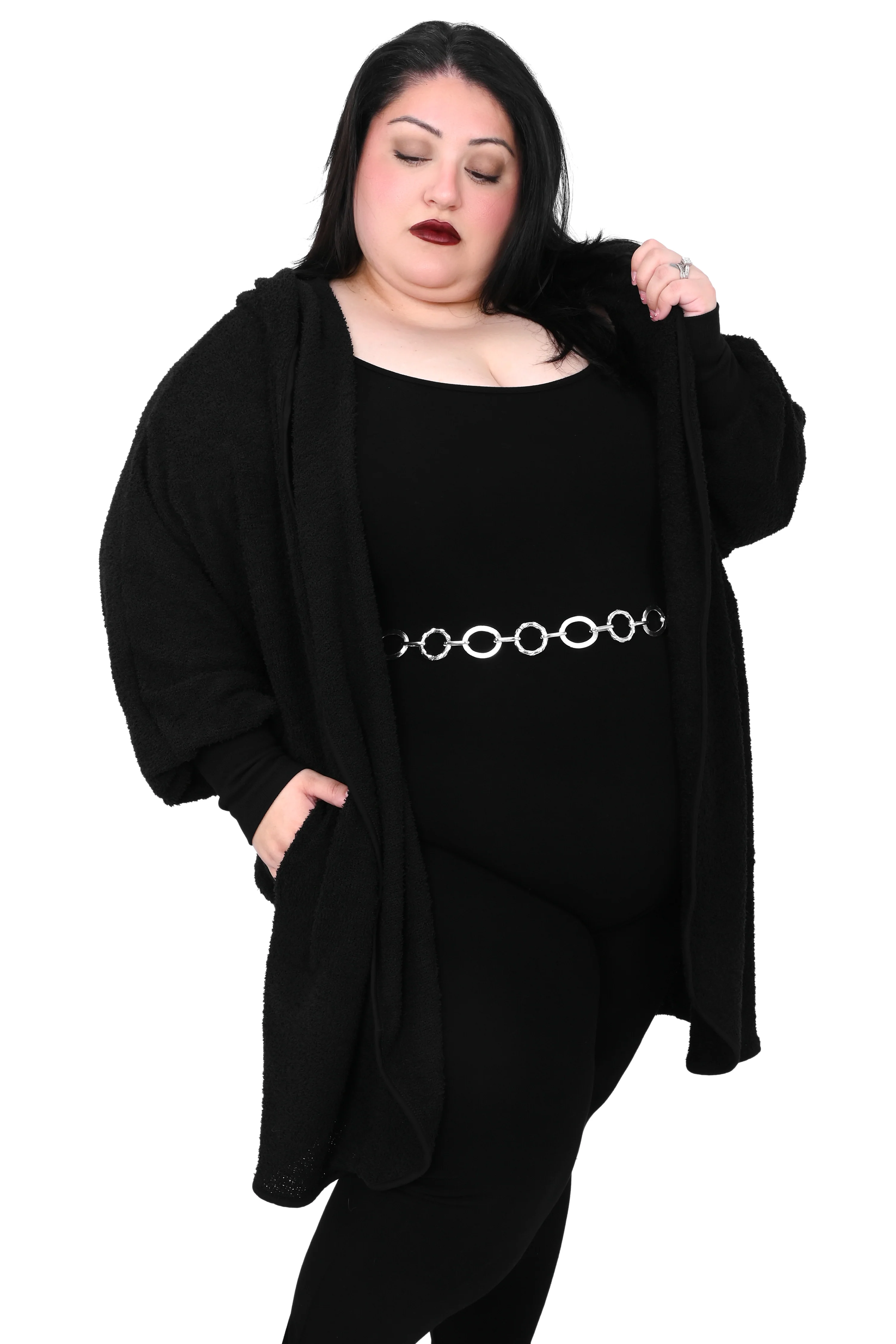 Oversized Hooded Teddy Cardigan - No Restock! - Image 4